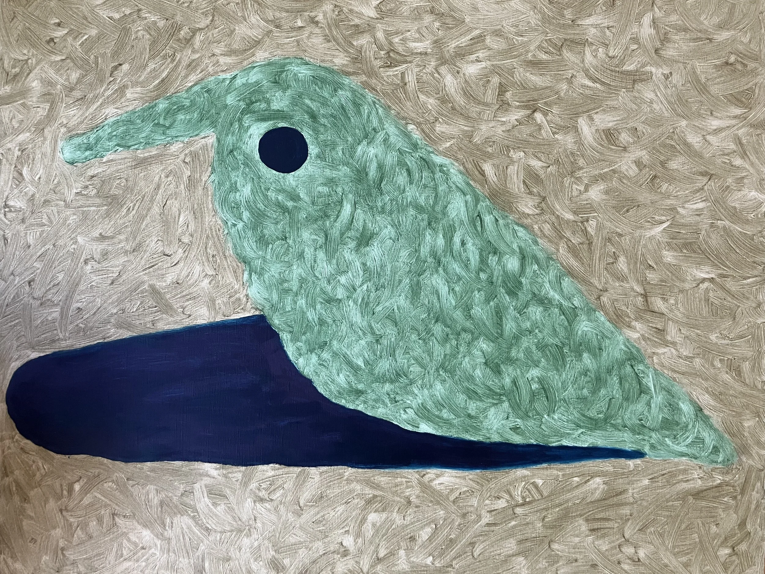 Bird or The Bird Is Flat But Full Of Song (VI), 2021, Oil on Linen, 20 X 24