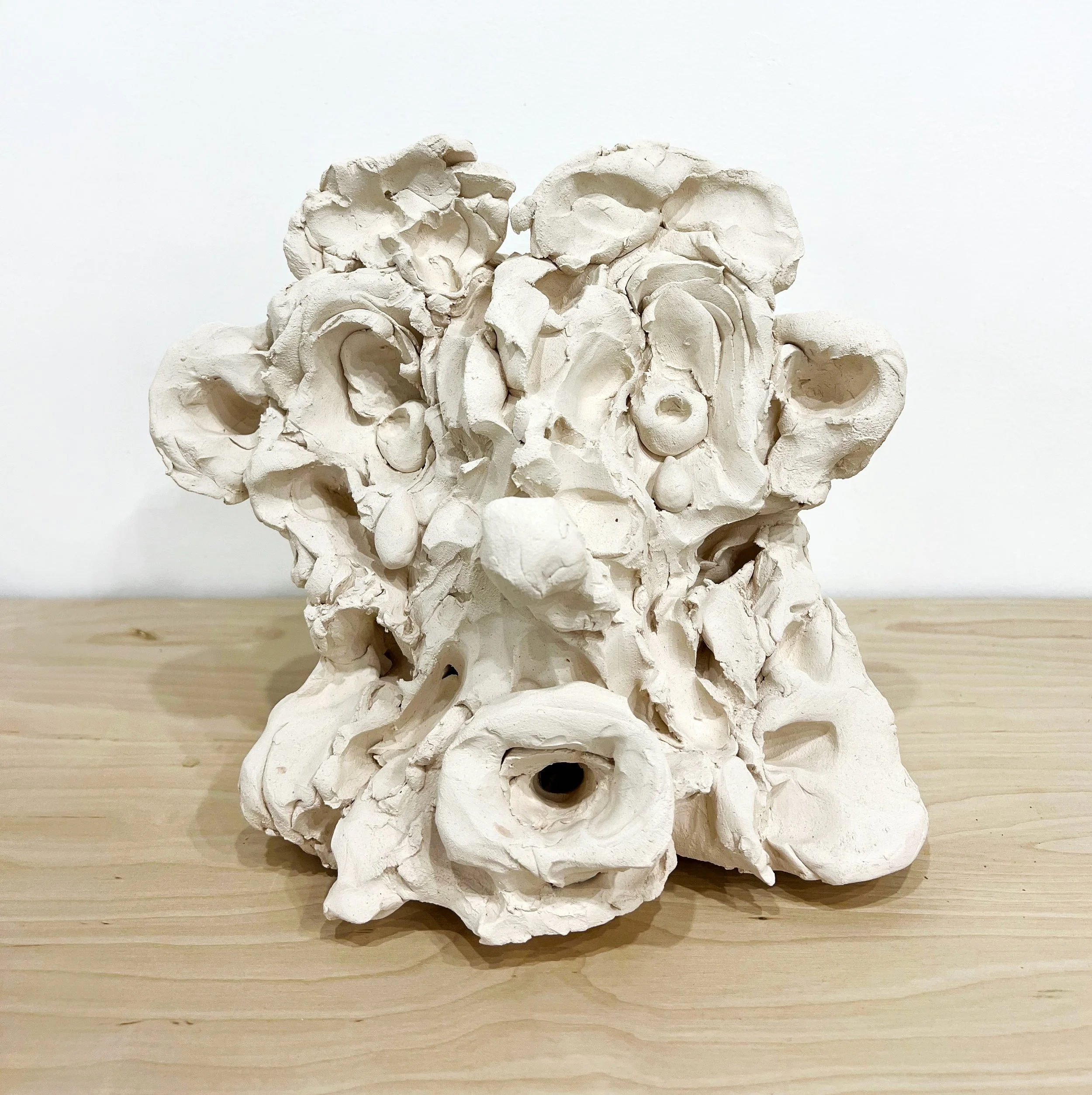 Crier (IX), Fired clay, 11” X 10” X 6”, 2022 

Photo Credit: Laura Zaveckaite