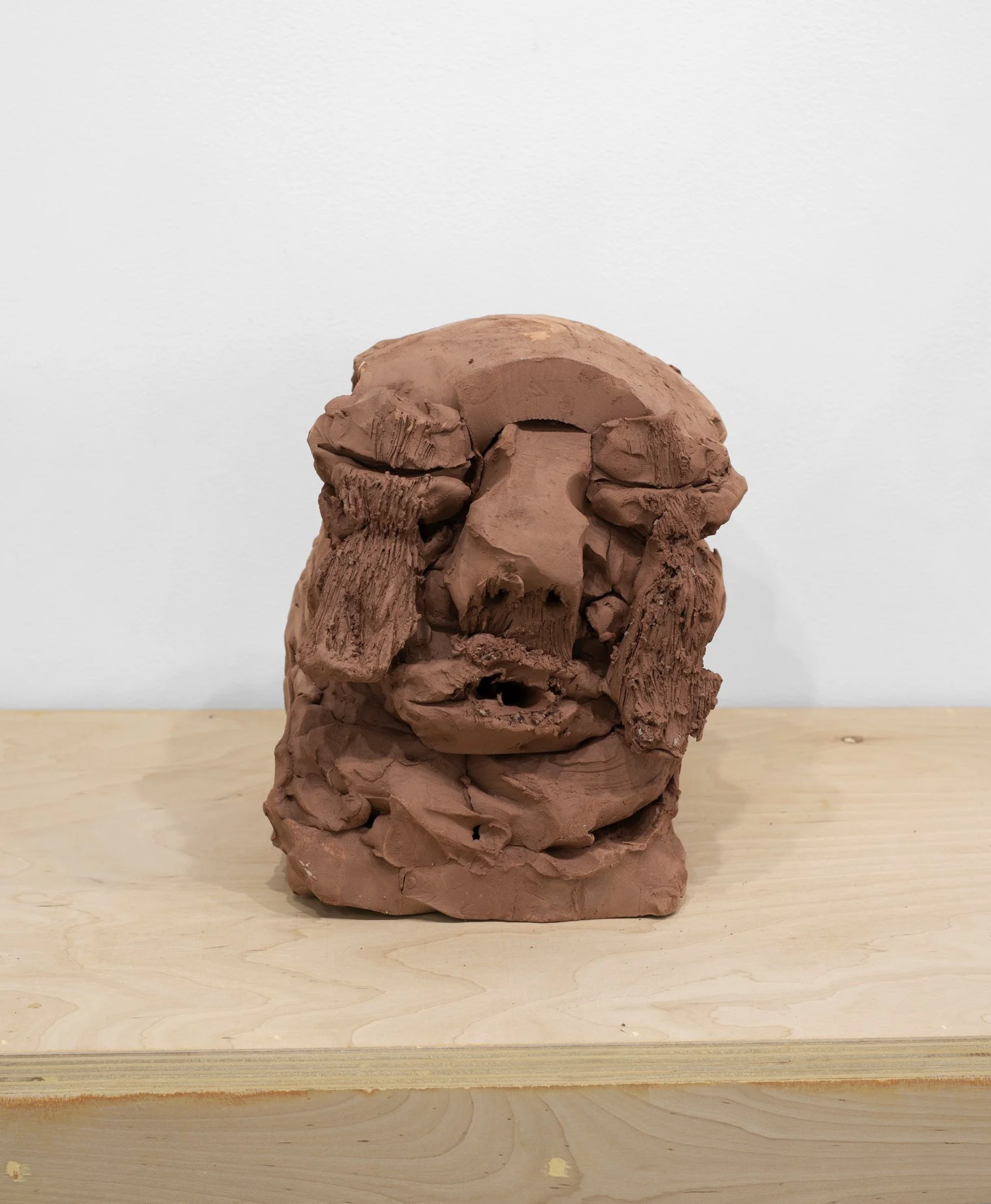 Crier (XII), unfired clay, 10” X 9” X 10”, 2022 