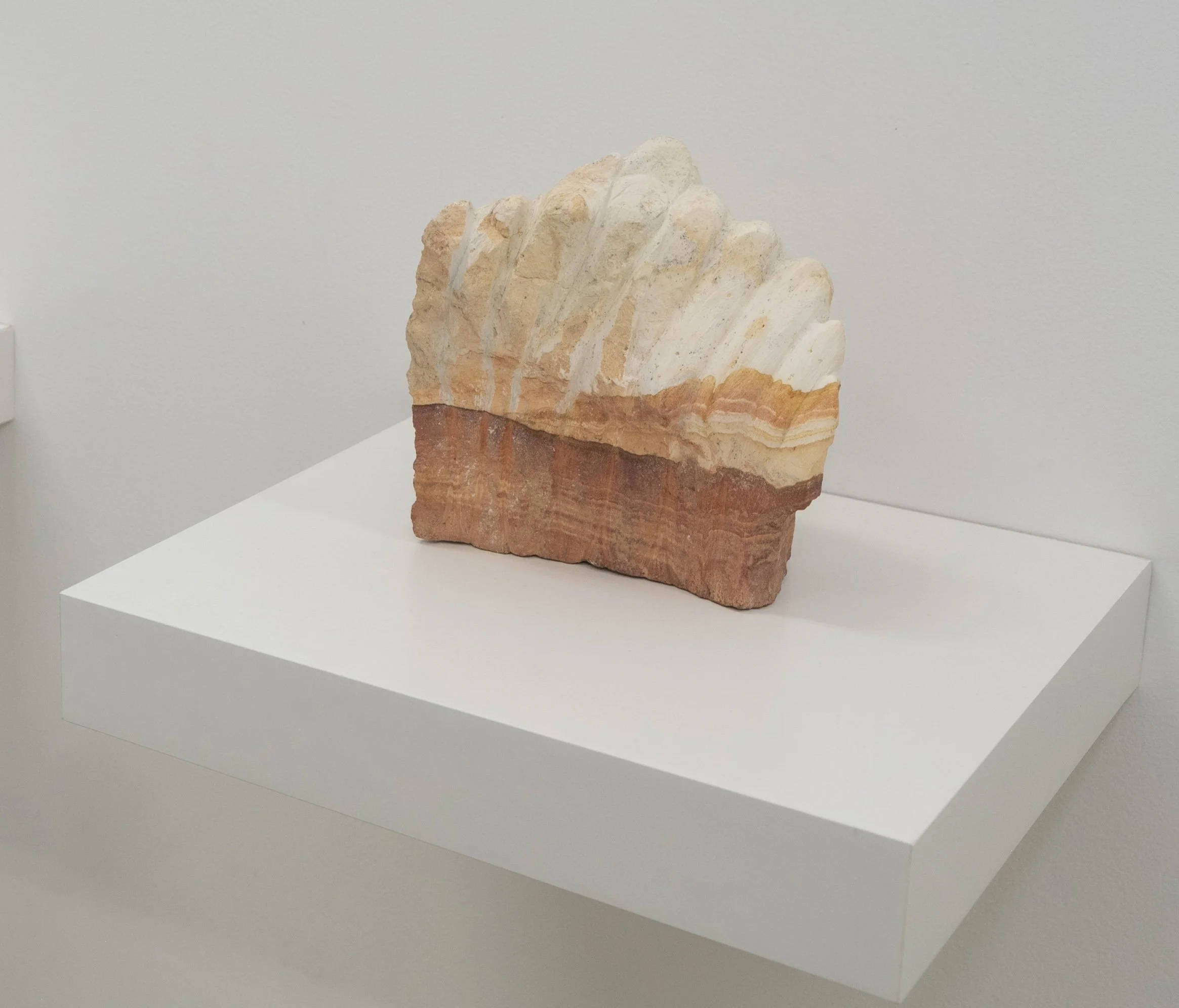 (What is it that unfolds as space, invisible?), 2025, Rhyolite, 6” x 5” x 2.5”
