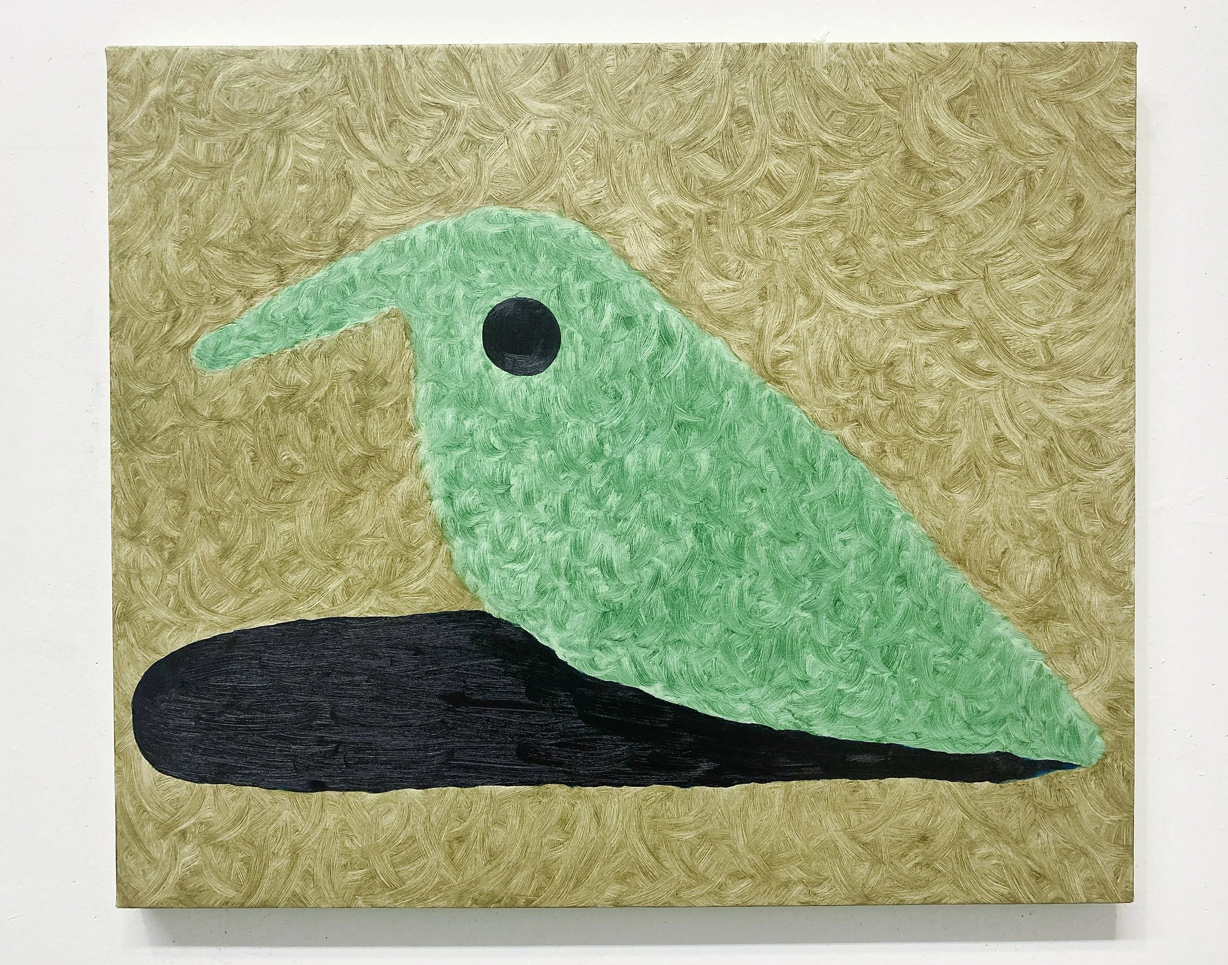 Bird or The Bird Is Flat But Full Of Song (III), 2021, Oil on Linen, 20 X 24