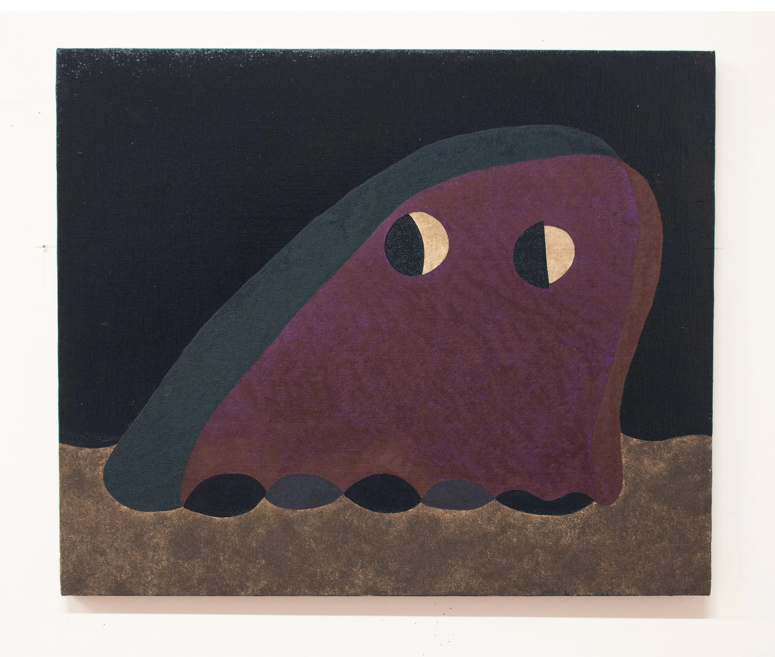 Ghost (II) or If You Draw The Ghost Of A Ghost, Does The First UnGhosted Ghost Become Less Ghost And More Figure, More Of This World? And What Is It To Be Of This World?, 2021, Oil on Linen, 20 X 24