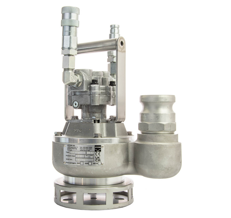 Submersible Trash Pump, Hydraulic, 3 In