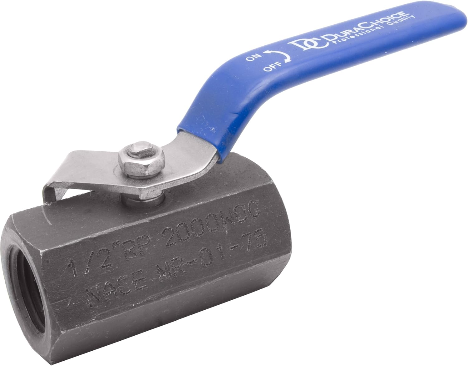 3/8" Carbon Steel Standard Port Ball Valve, NACE, RPTFE, 2000PSI