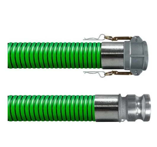 Kuriyama Tiger Green 2 in. EPDM Suction Hose Assembly w/ Female Coupler x Male Adapter Ends - 20 ft