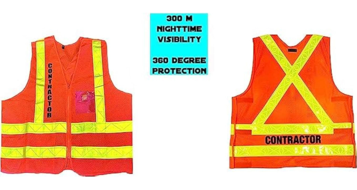 NYCTA Style OrangeContractor High Visibility Reflective Safety Vest with Zipper 33333.png
