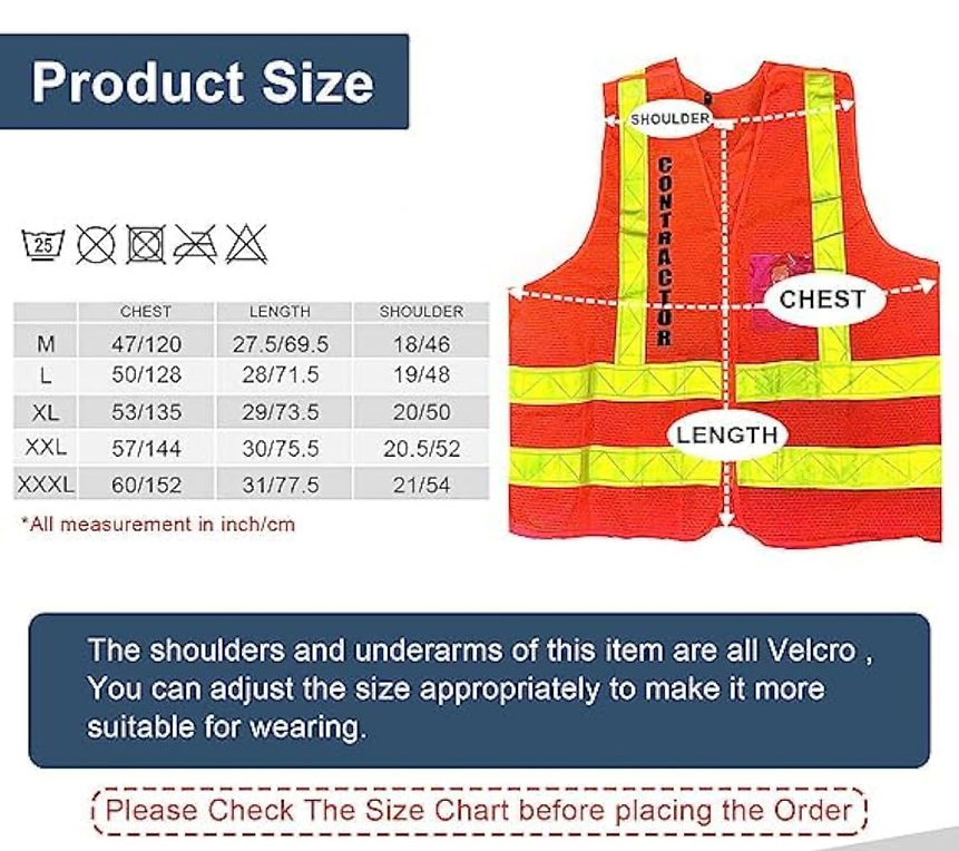 NYCTA Style OrangeContractor High Visibility Reflective Safety Vest with Zipper 222.png