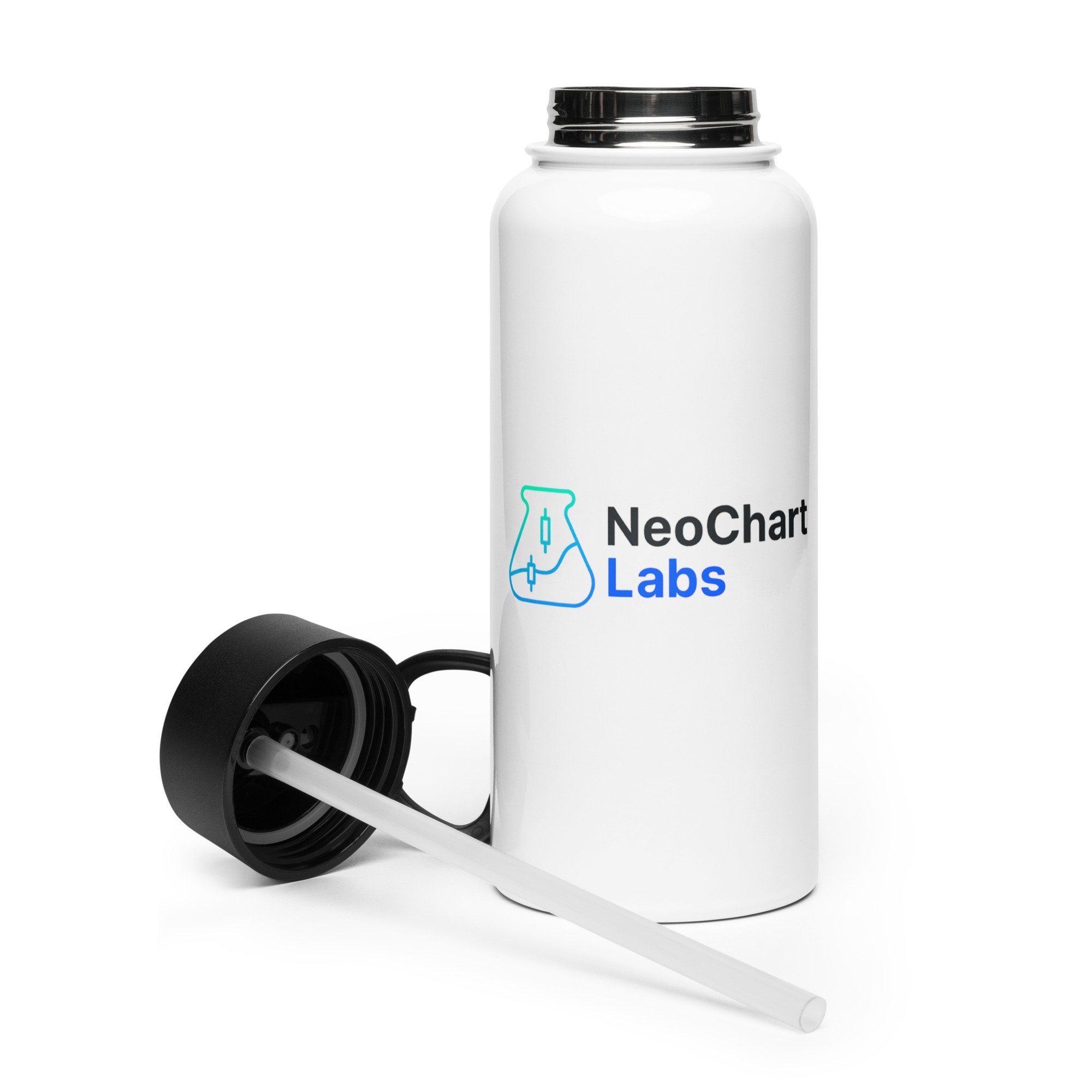 NCL Water Bottle with Straw Lid