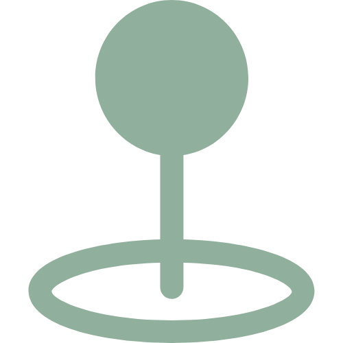 A simple illustration of a microphone on a stand.