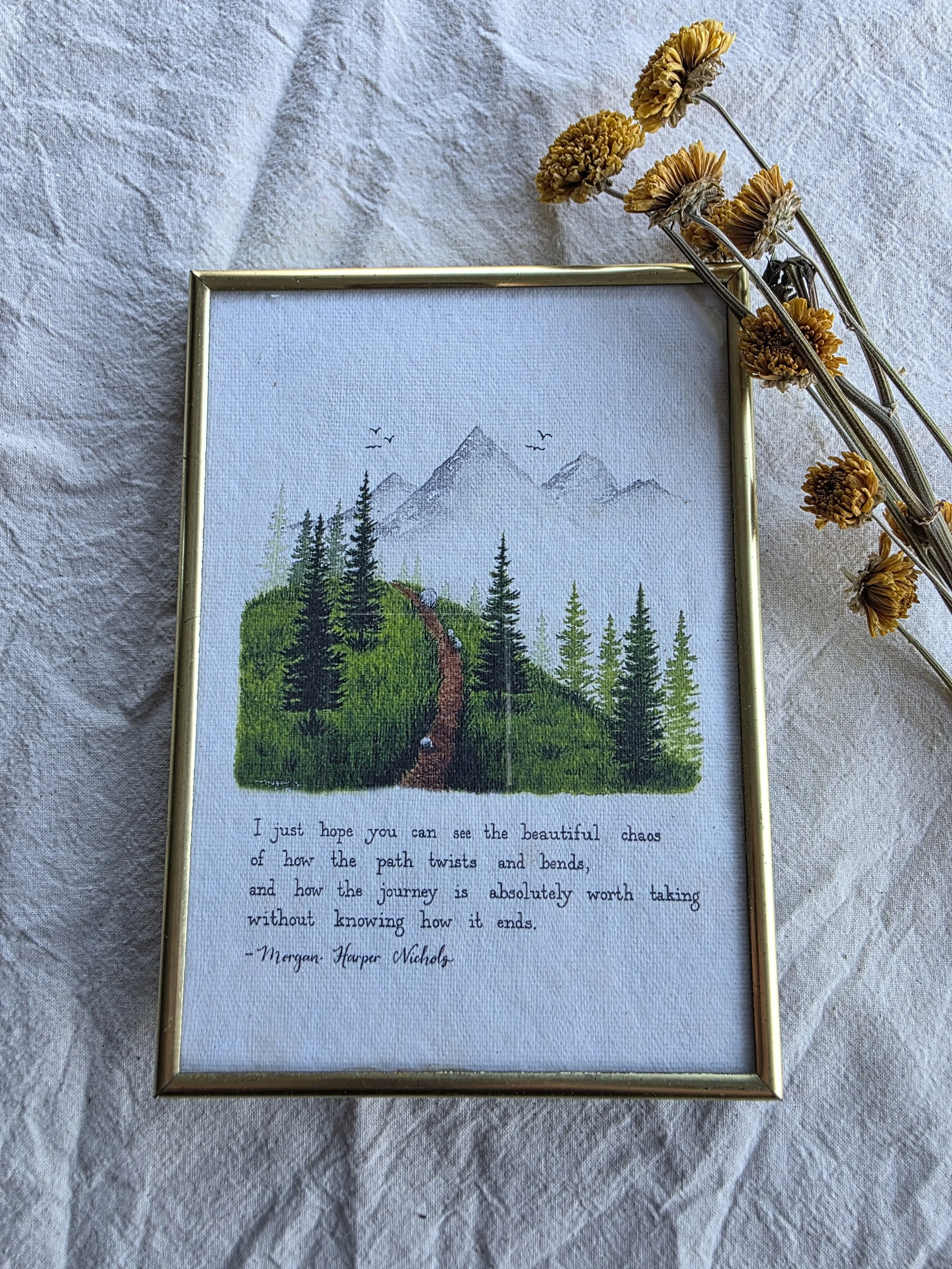 "Beautiful Journey" 5x7 Framed Art