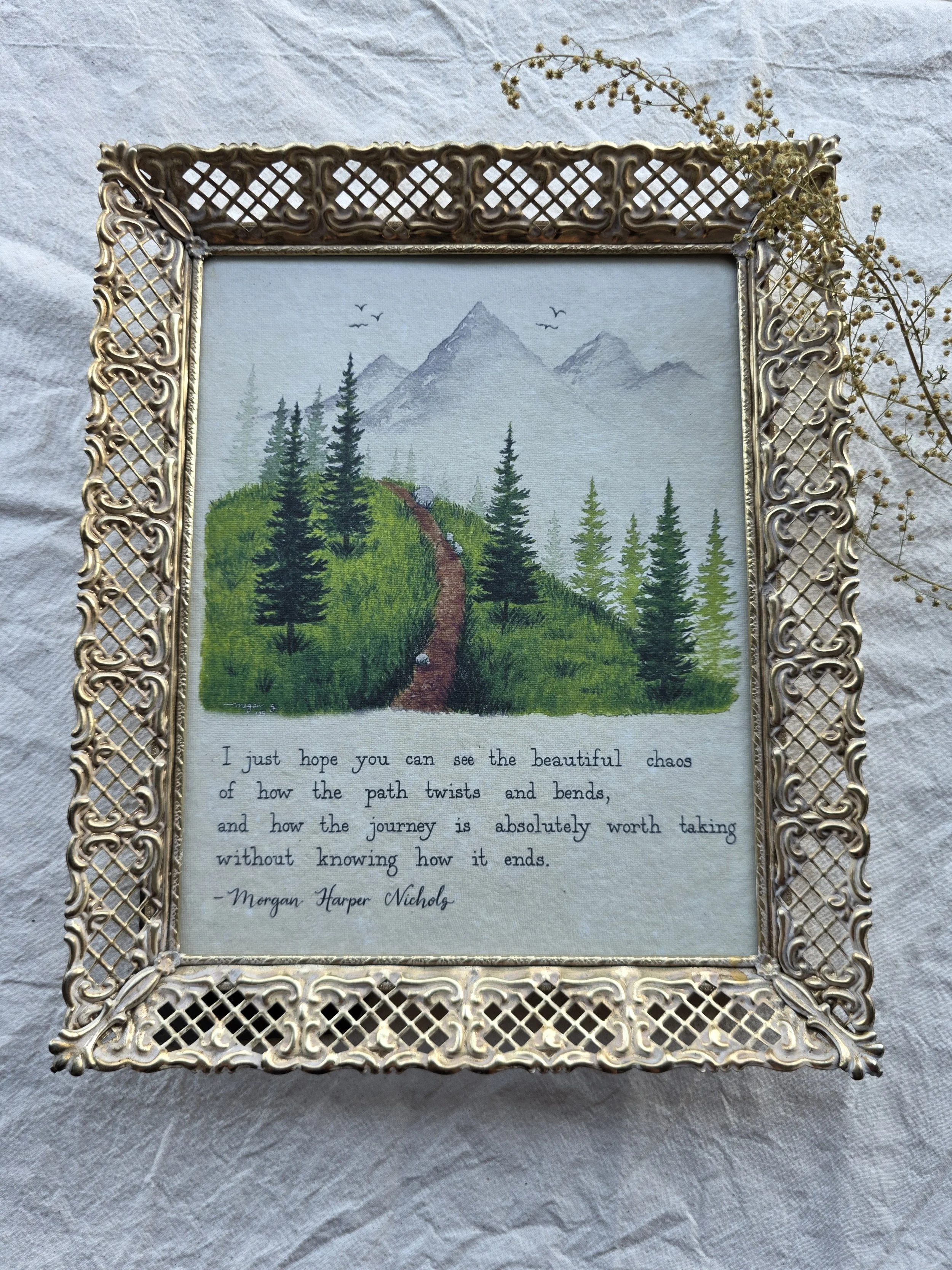 "Beautiful Journey" 8x10 framed art