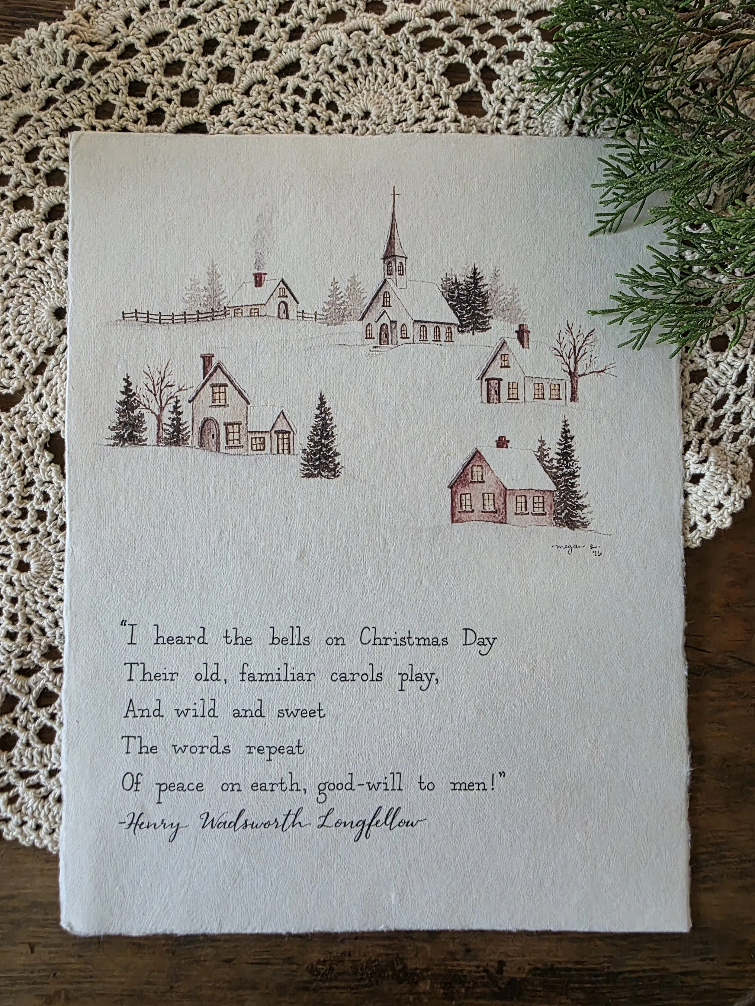 I Heard the Bells on Christmas Day Print