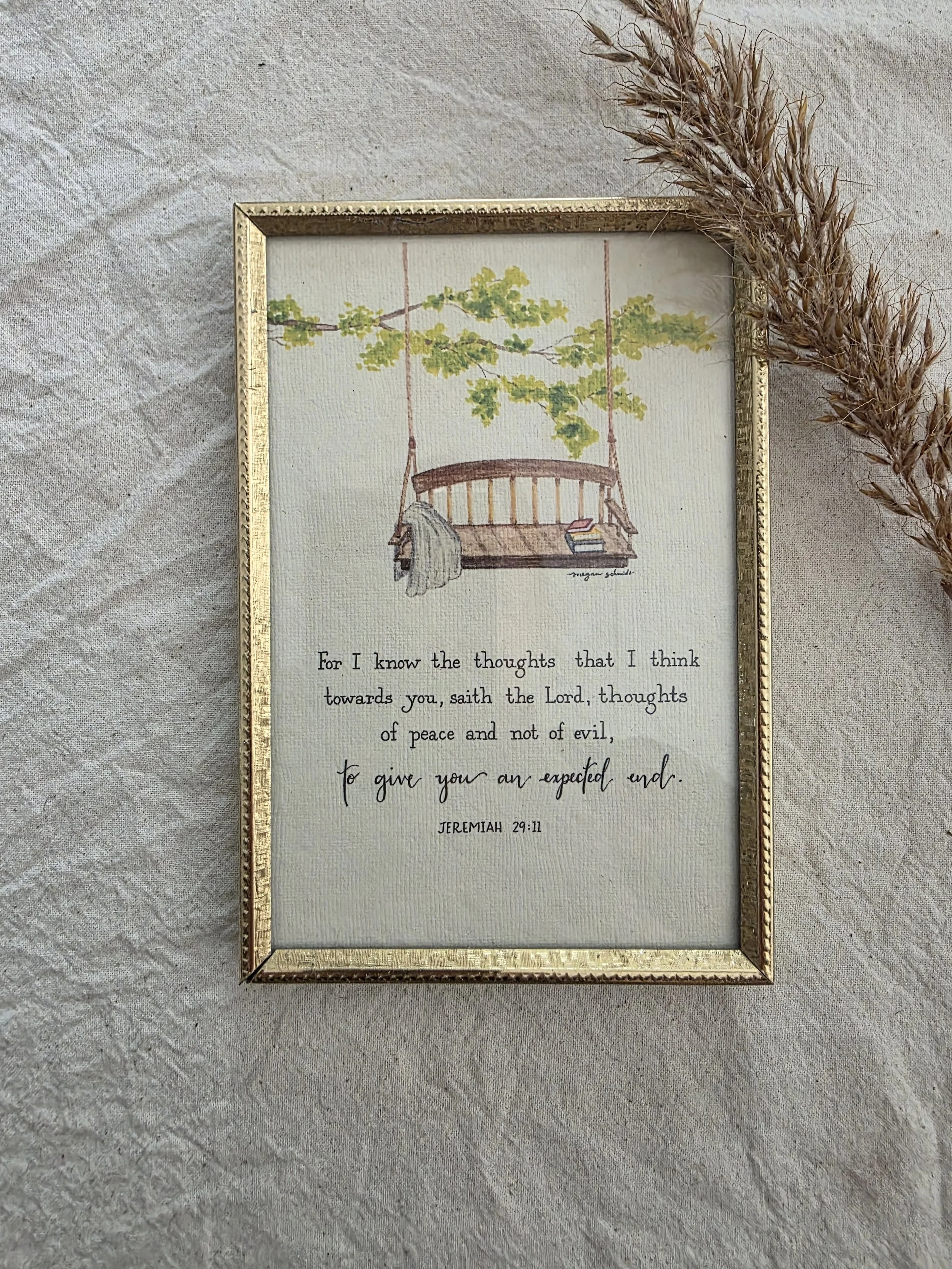 "Jeremiah 29:11" small frame