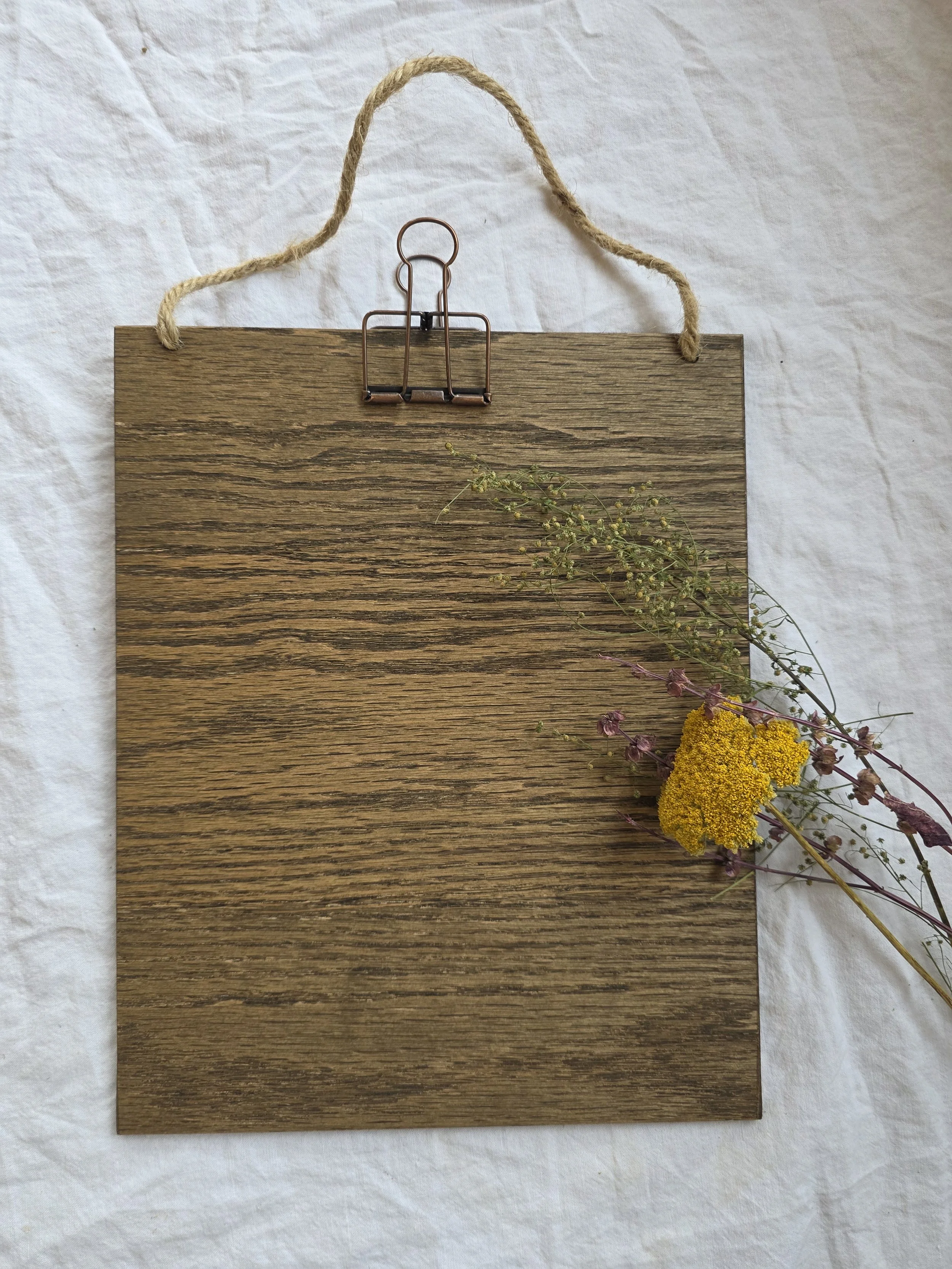 Handmade Wood Clipboard
