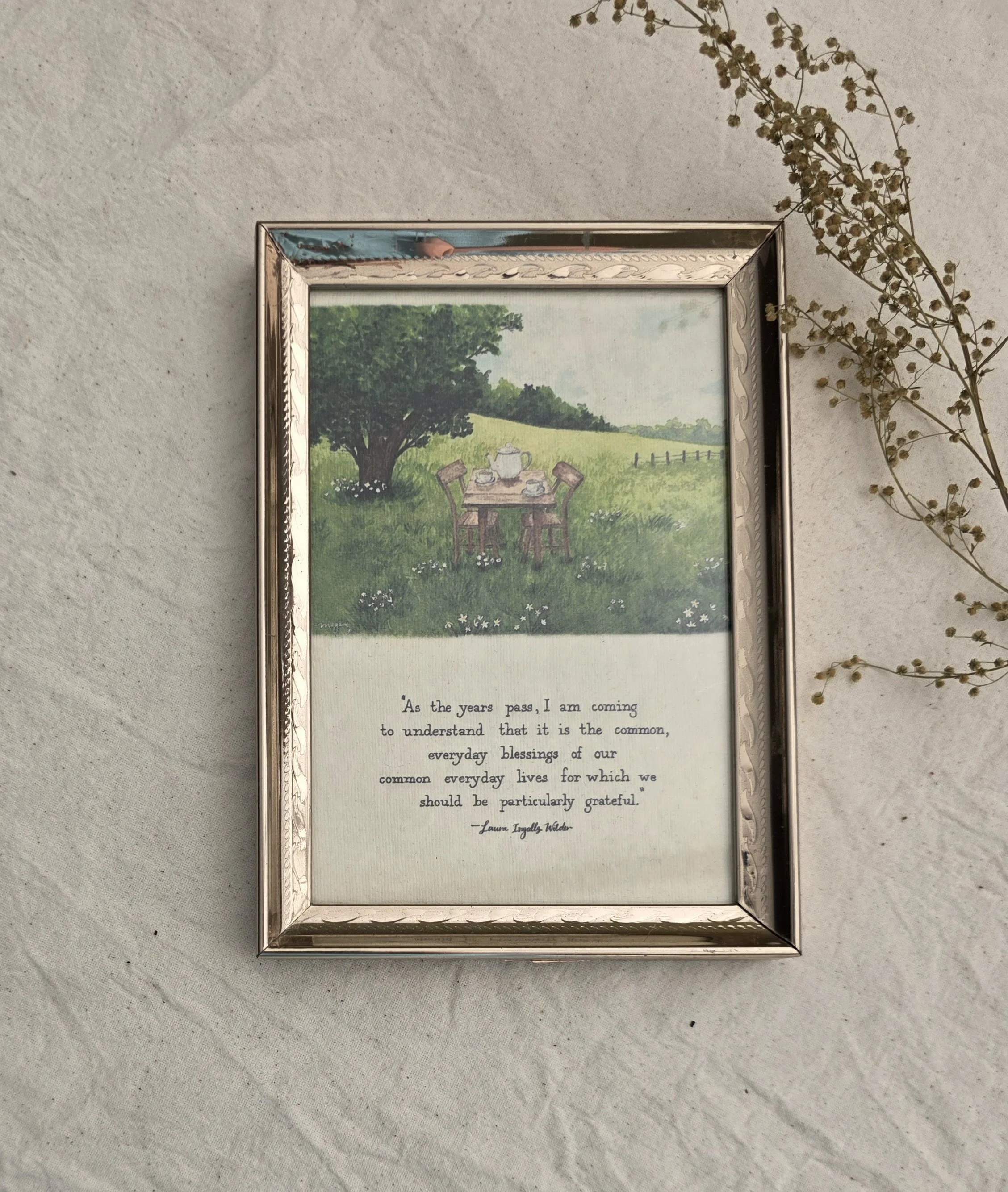 "As The Years Pass" 5x7 Framed Art