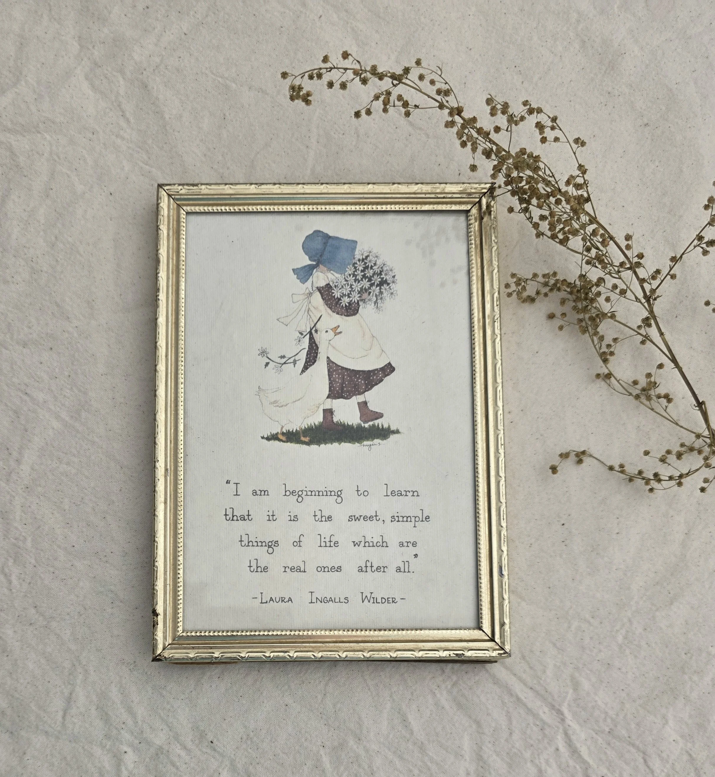 "Sweet Simple Things" 5x7 Framed Art