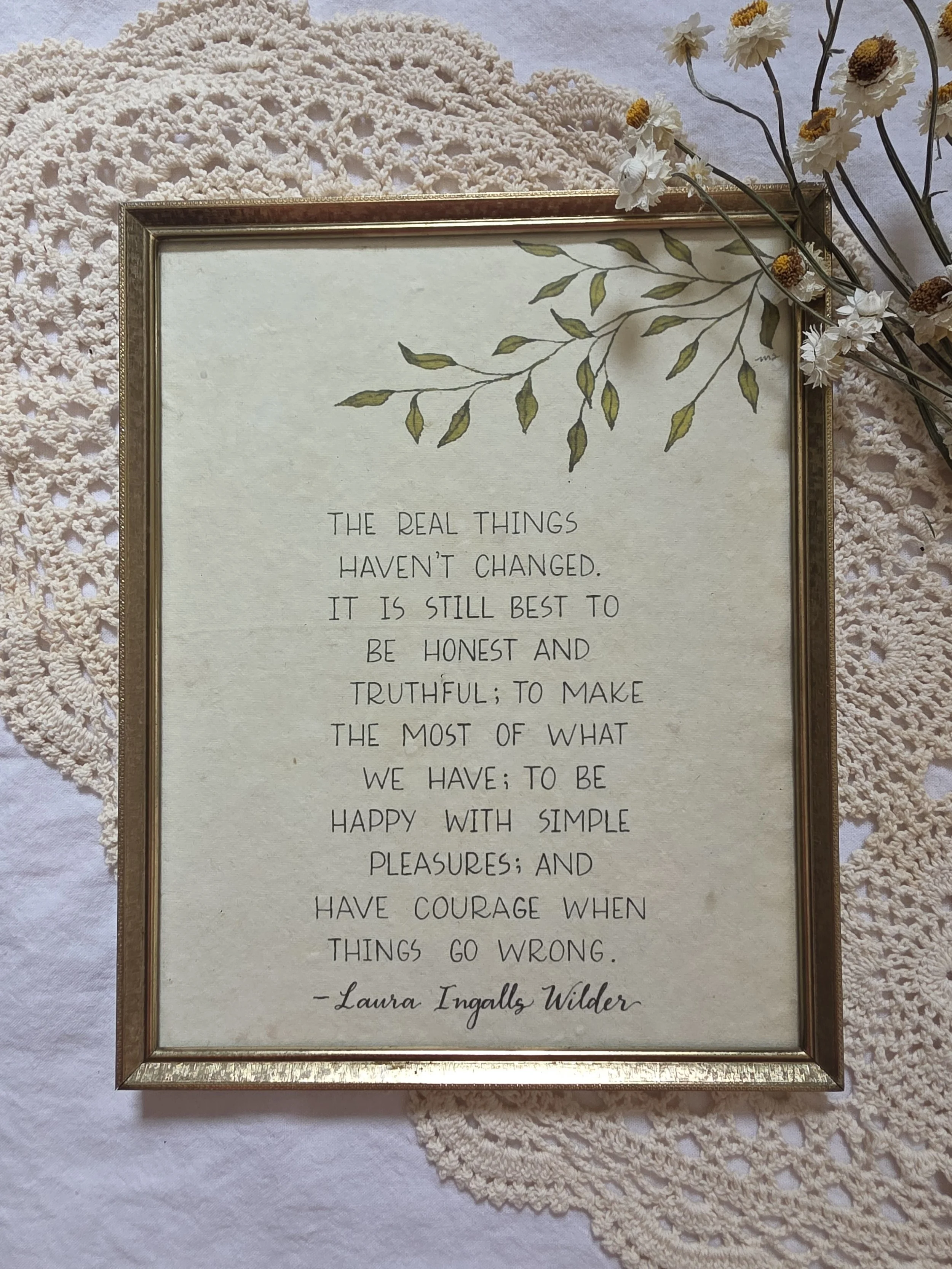 "the real things" 8x10 framed art