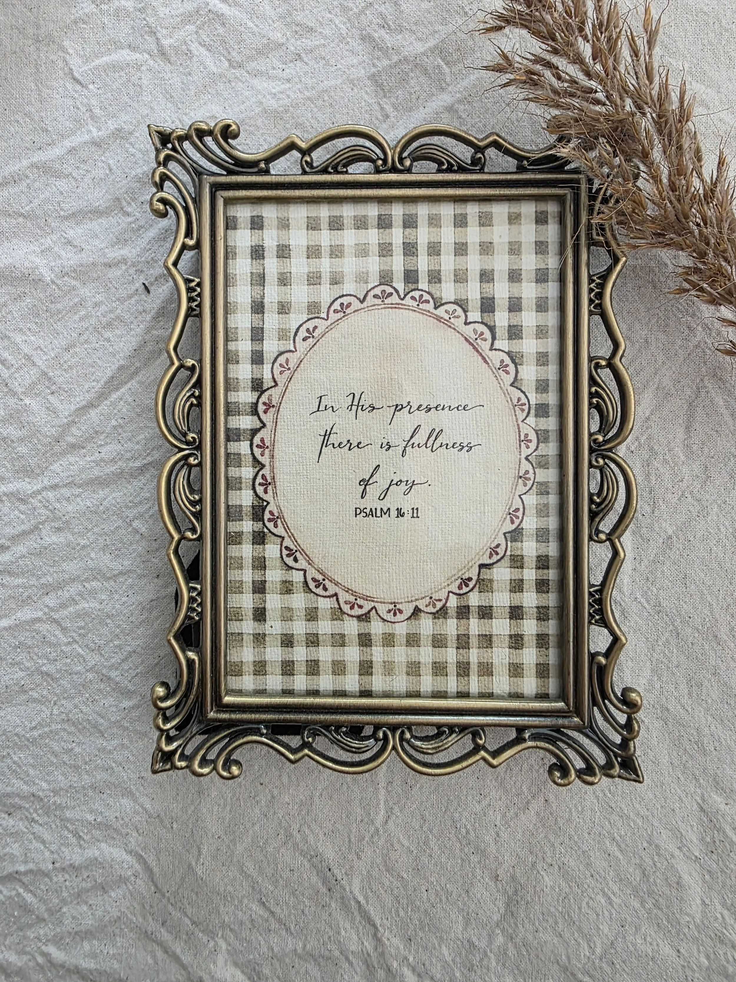 "Fullness of Joy" small frame