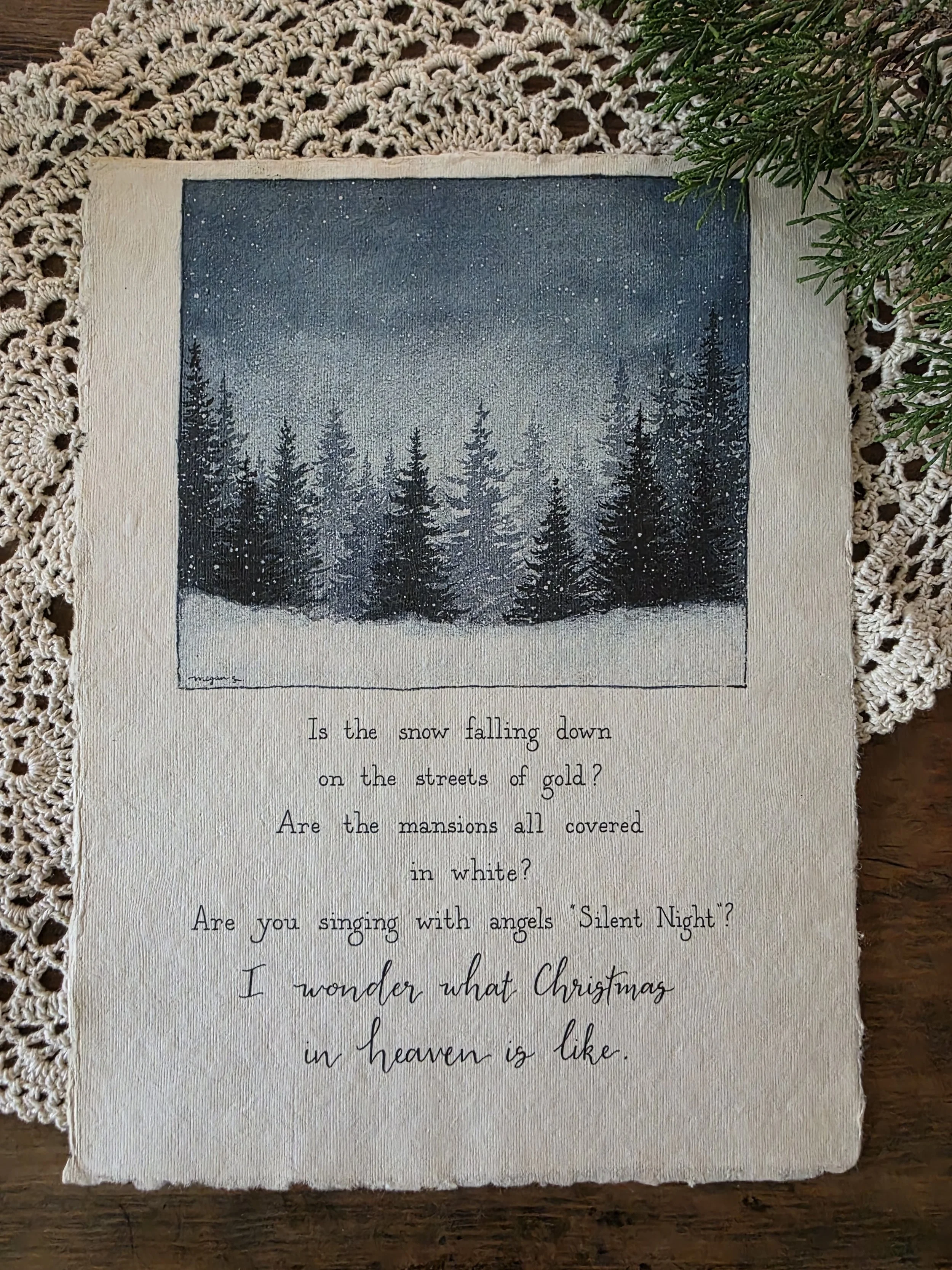 Christmas in Heaven Print