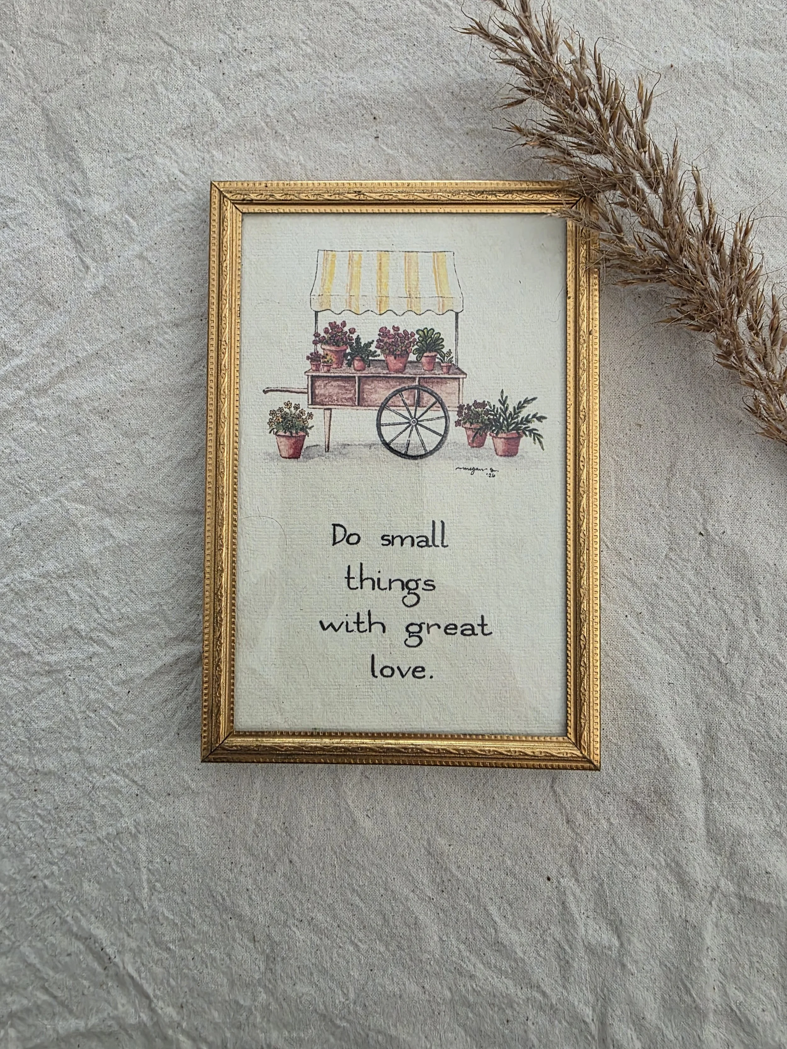 "Do Small Things" small frame