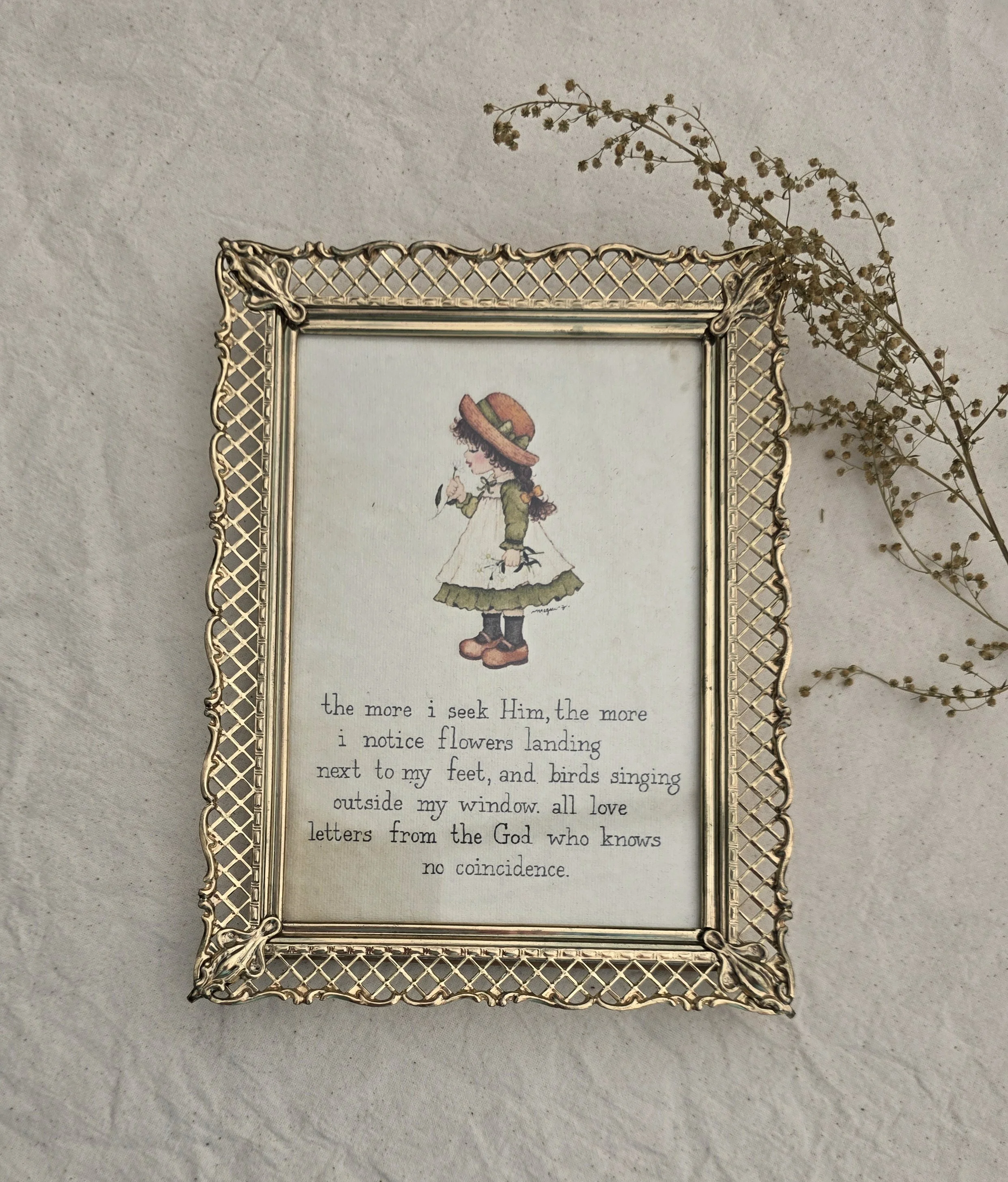 "The More I Seek Him" 5x7 Framed Art