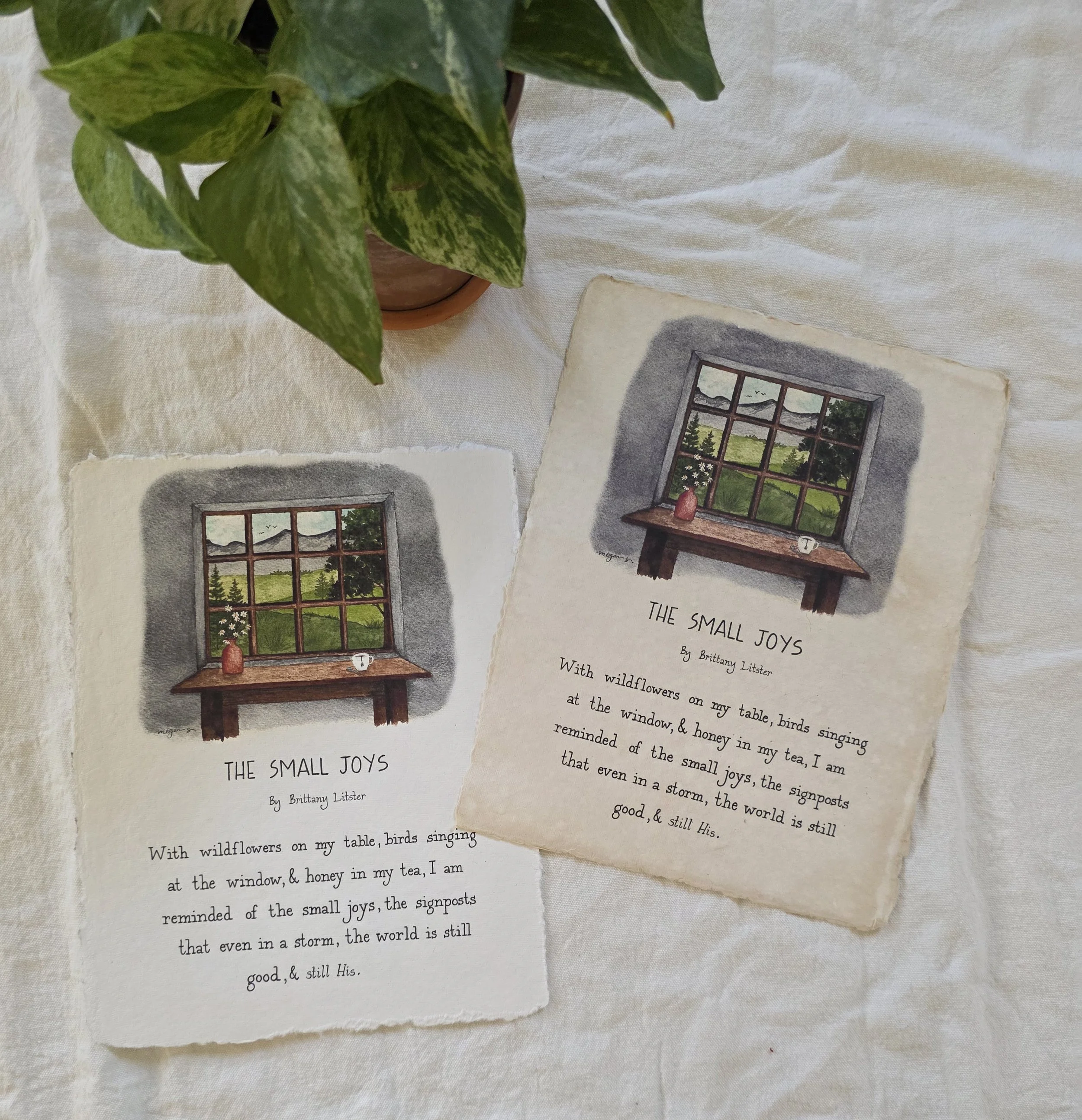 The Small Joys watercolor print