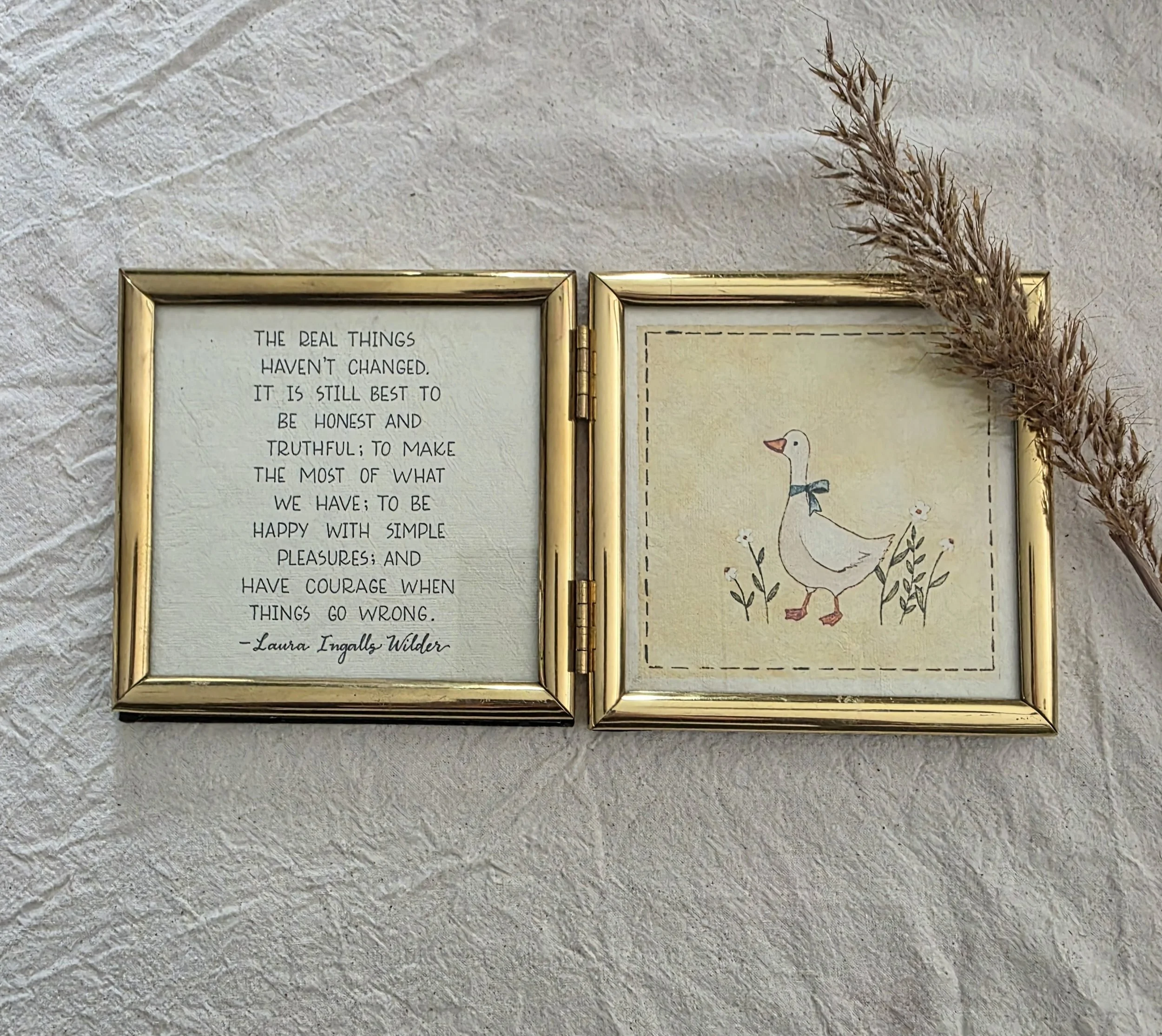 "The Real things" small double frame