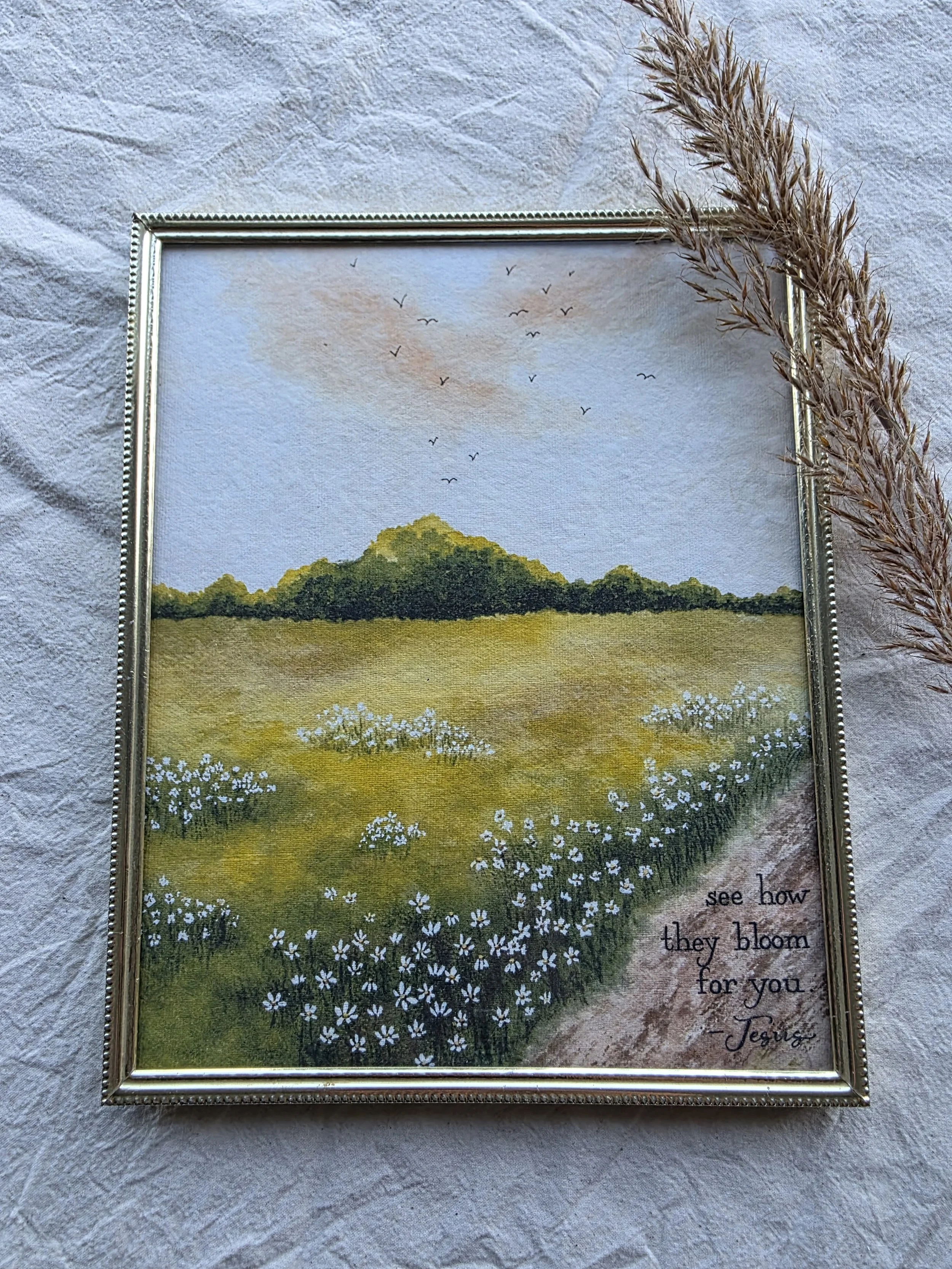 "They Bloom For You" 8x10 framed art