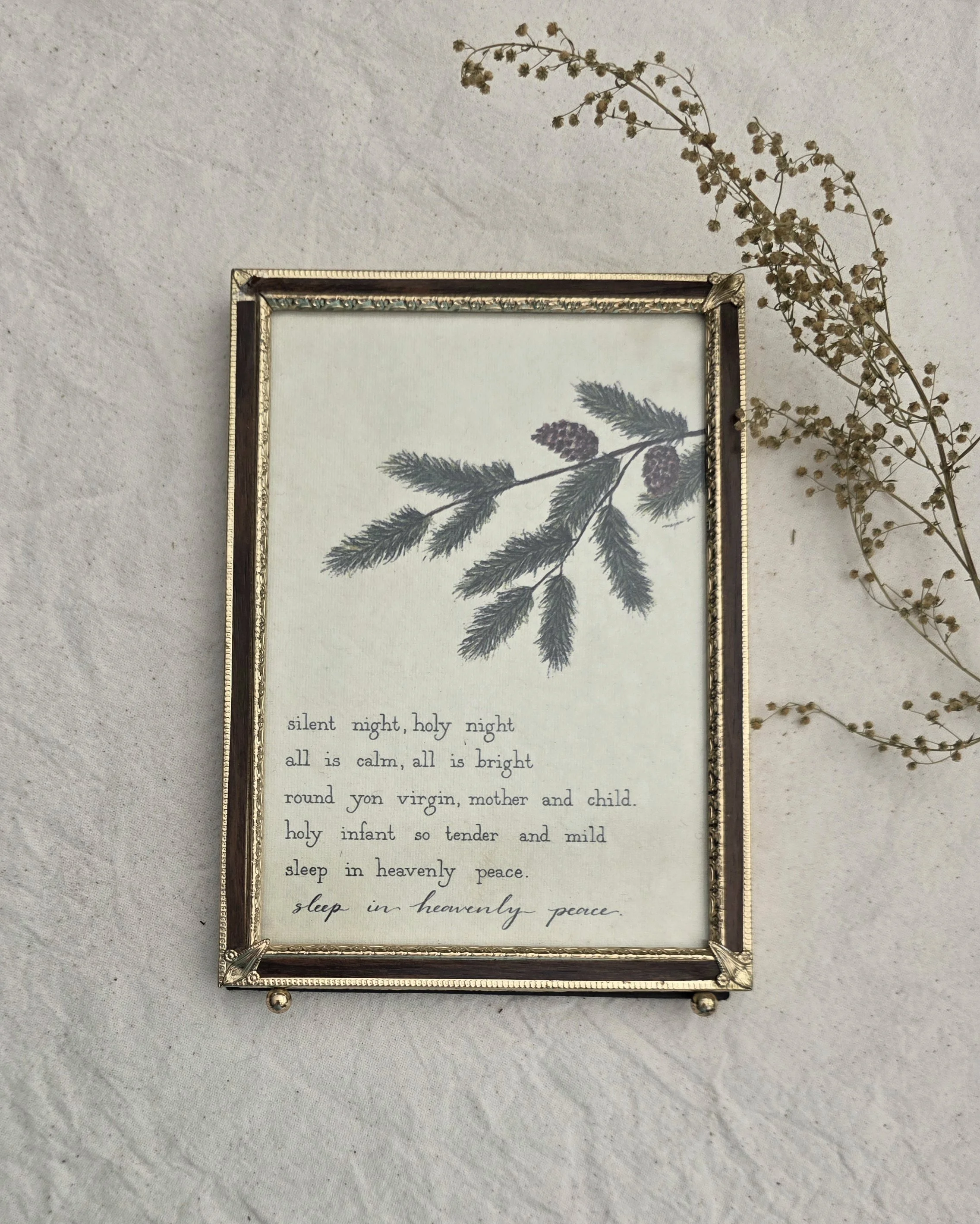 "Silent Night" 5x7 Framed Art