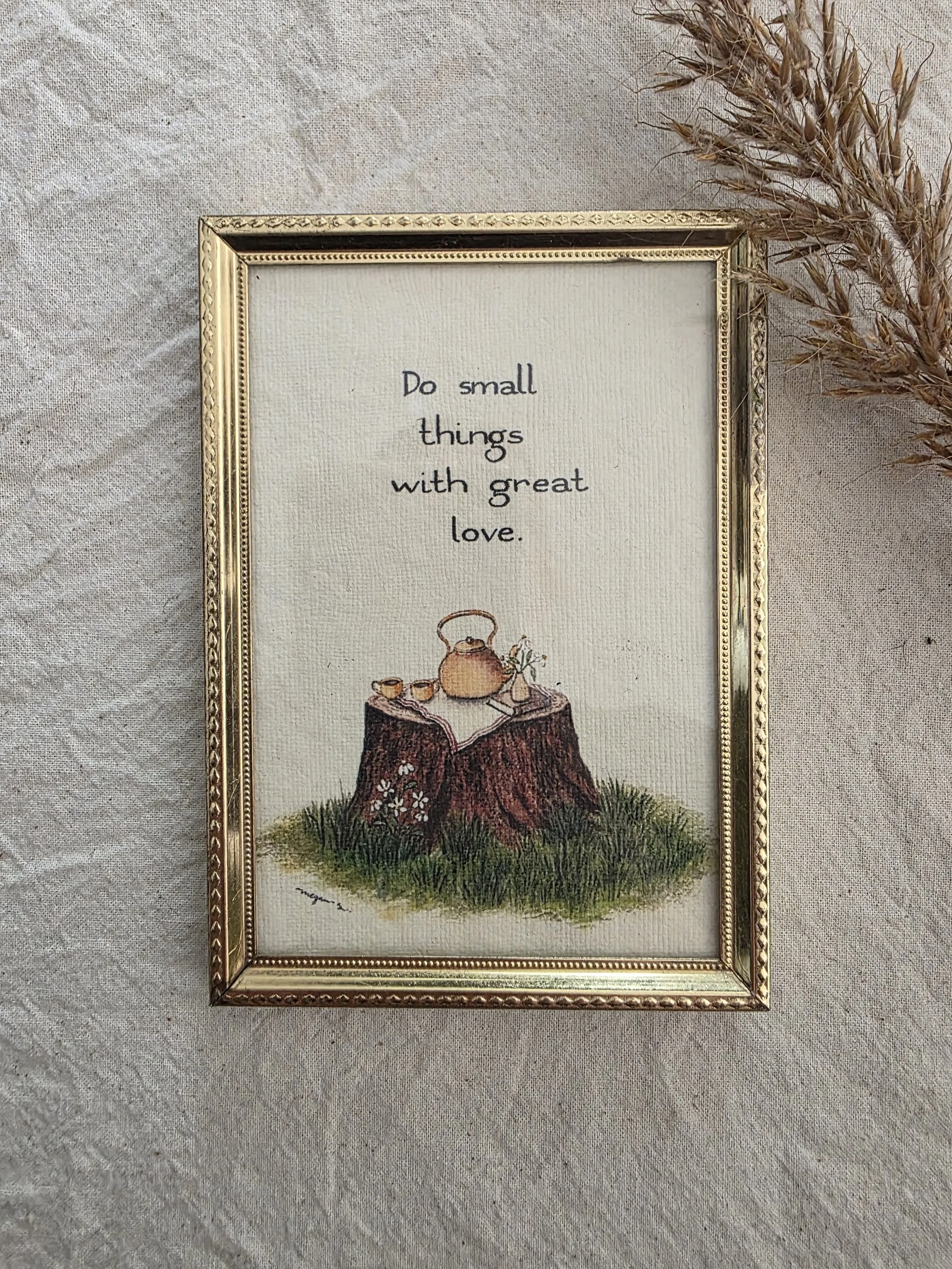 "Do Small Things" small frame