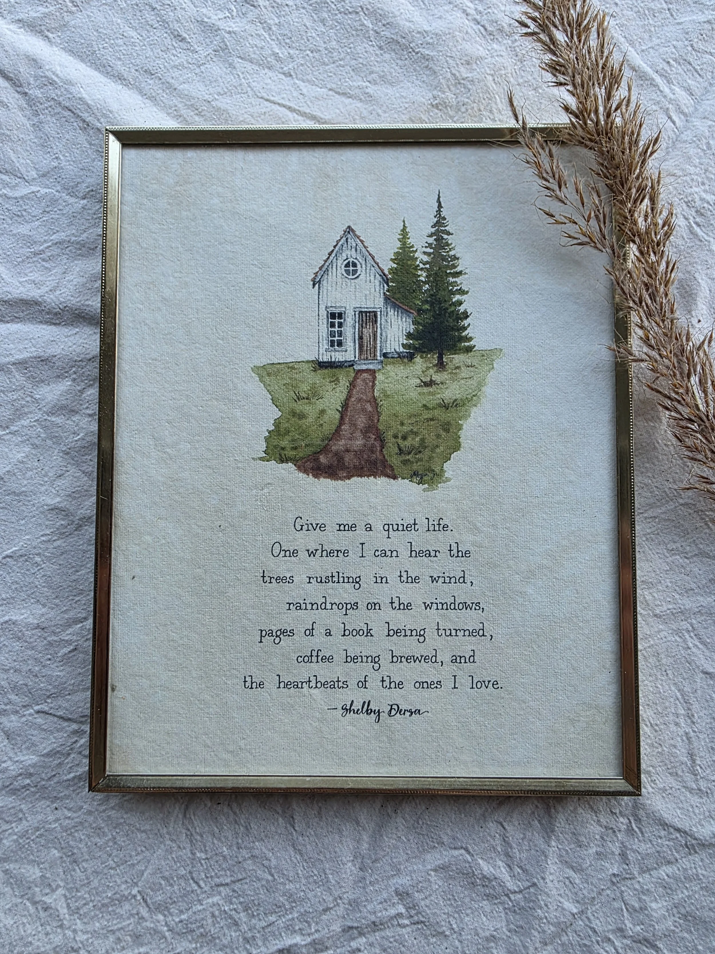 "A Quiet Life" 8x10 framed art