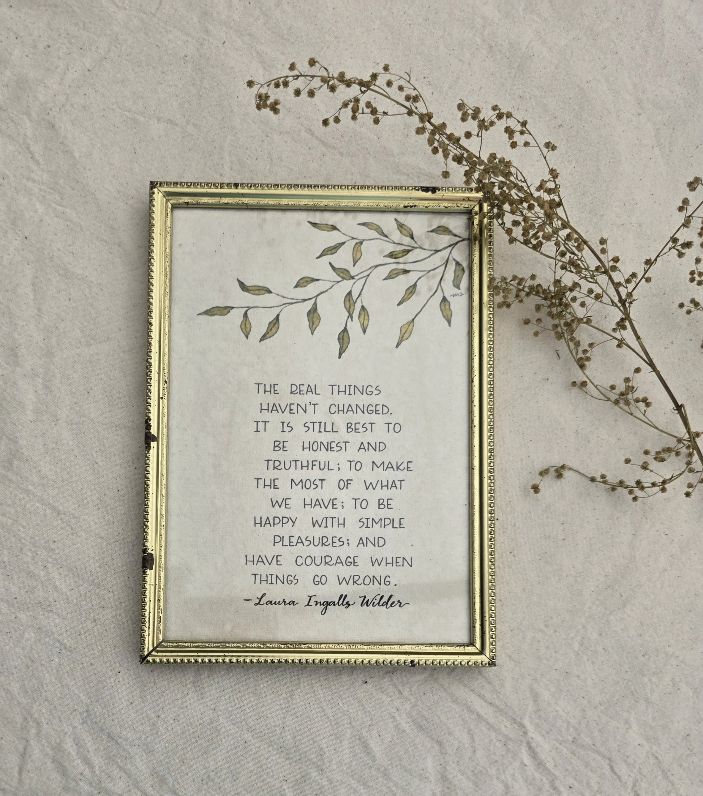 "The Real Things" 5x7 Framed Art