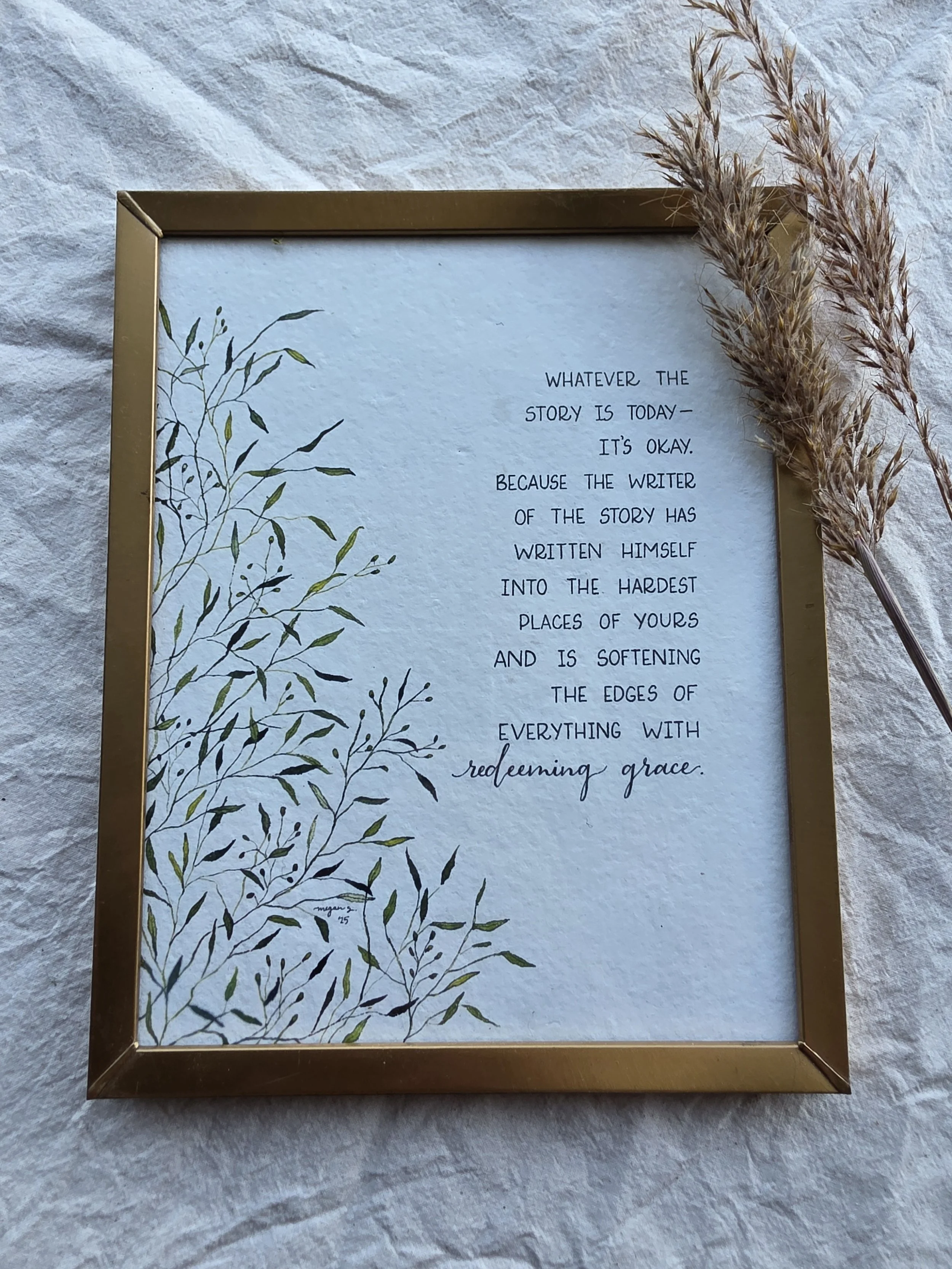 "Redeeming Grace" 8x10 framed art