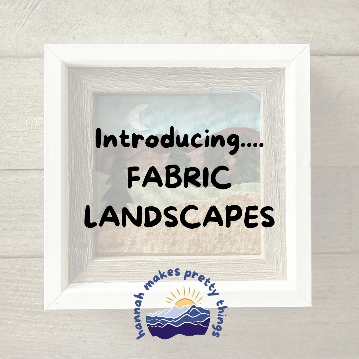 Starting a new series sharing the new (and old) mediums I&rsquo;ve been exploring! First up - mini fabric landscapes!

I got inspired to make these over the winter holidays and I just knew immediately that I would love doing it! I was right - I love 