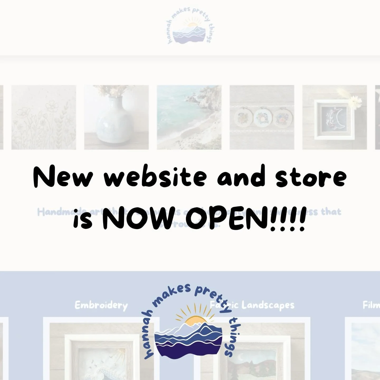 Here we gooooooo!!!!! One day earlier than promised because WHY NOT!? 

I have a brand new website with online shop - it is stocked and ready for you to shop! Visit www.hannahmakesprettythings.com to see all the newest creations (link in bio too)!

T