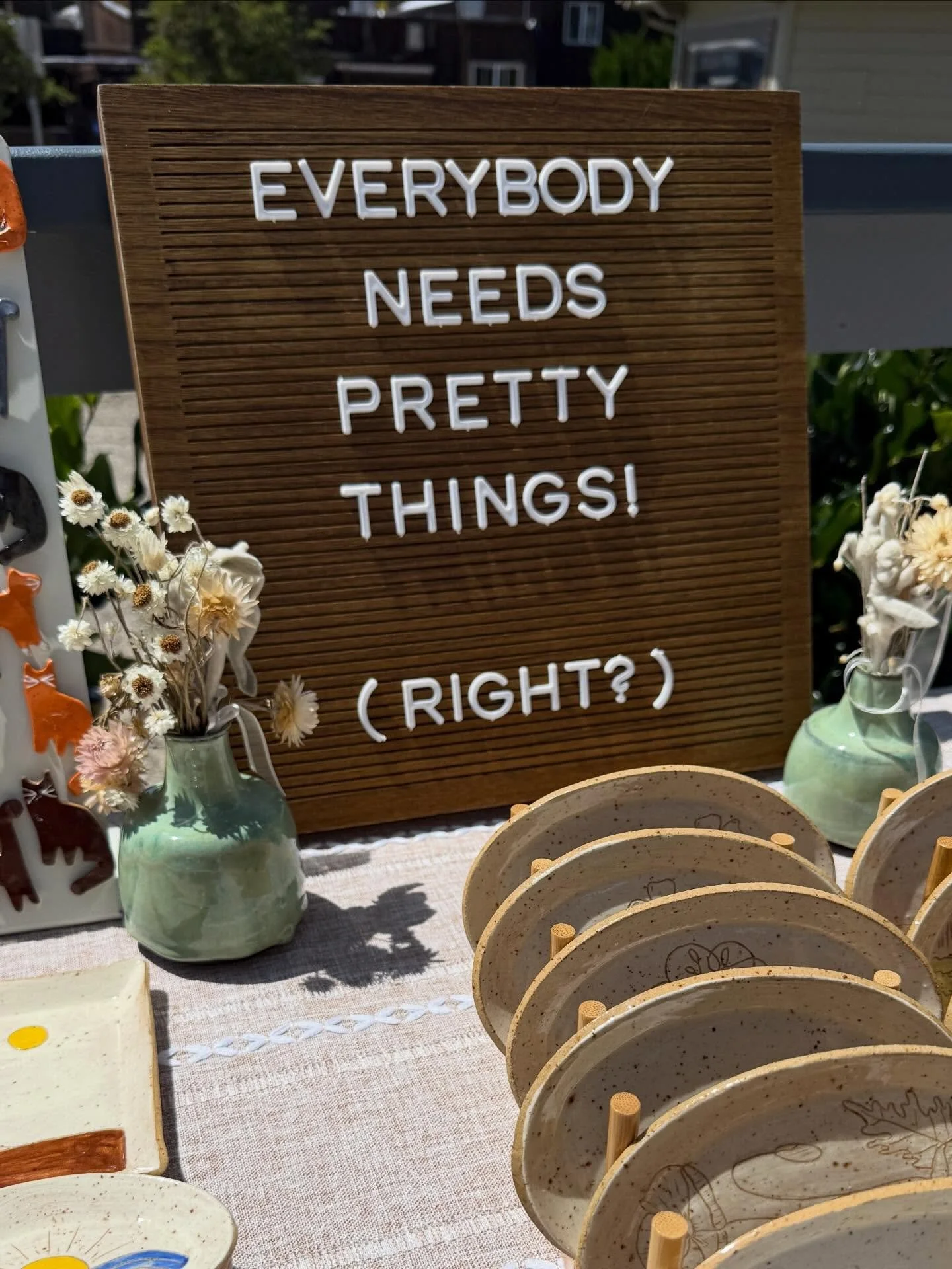 So grateful for two full weekends of markets in San Luis Obispo and Cambria - I can&rsquo;t even tell you how much it means to me to see people connect with and appreciate my pretty little things. I am so proud of my growing collection! Thank you, th