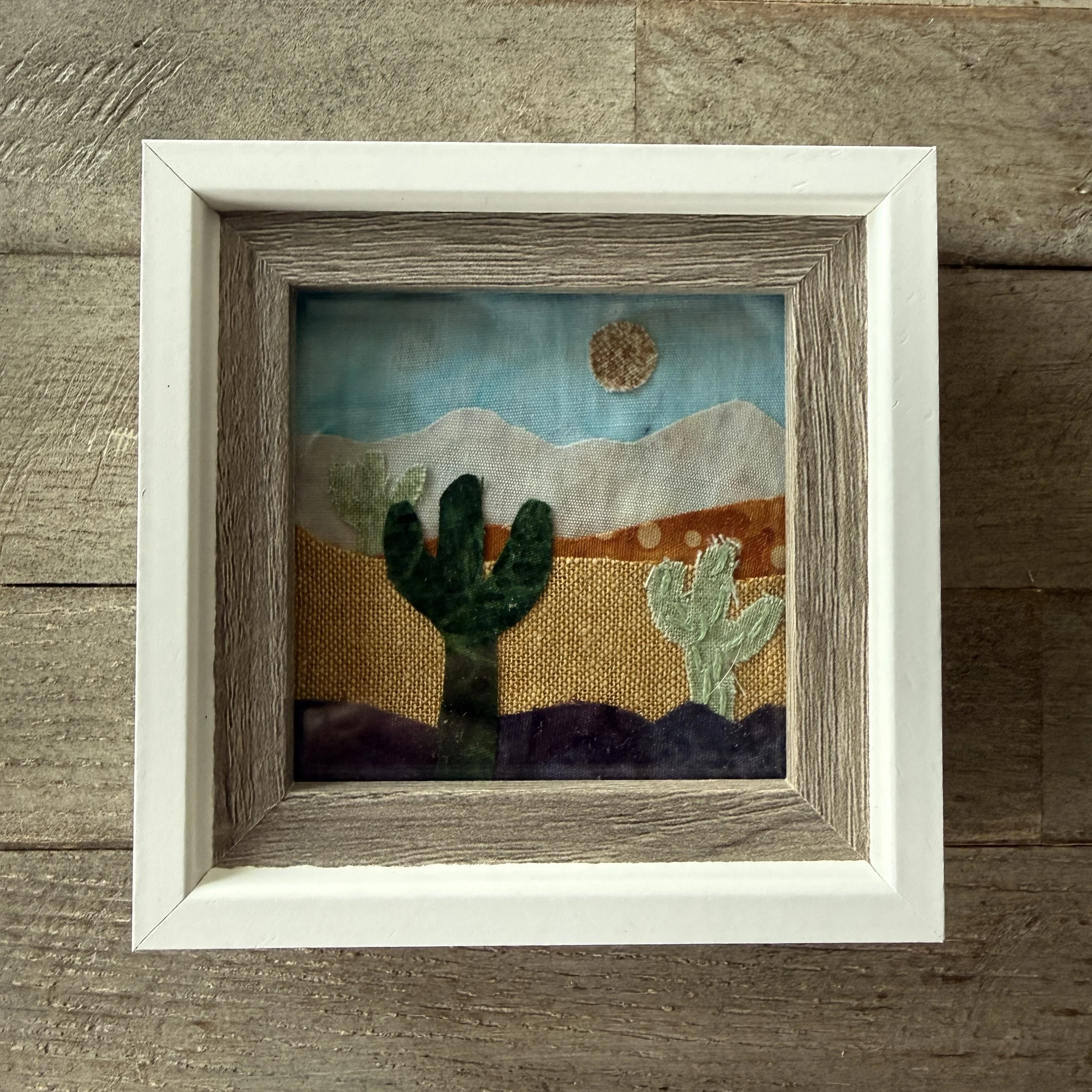 Desert Fabric Landscape with frame (multiple versions)