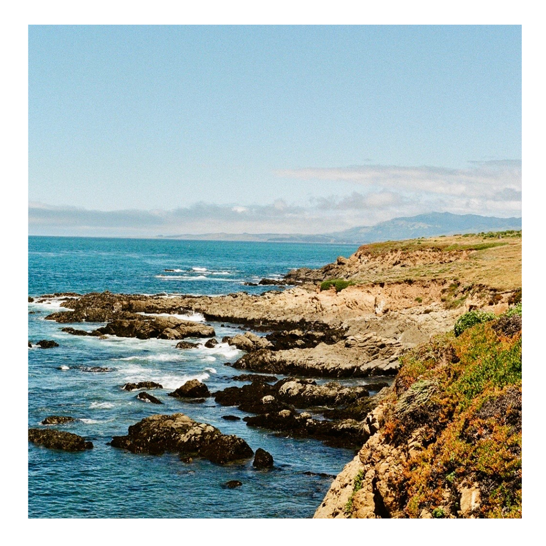 Cambria Coast - 35mm Film Print with frame