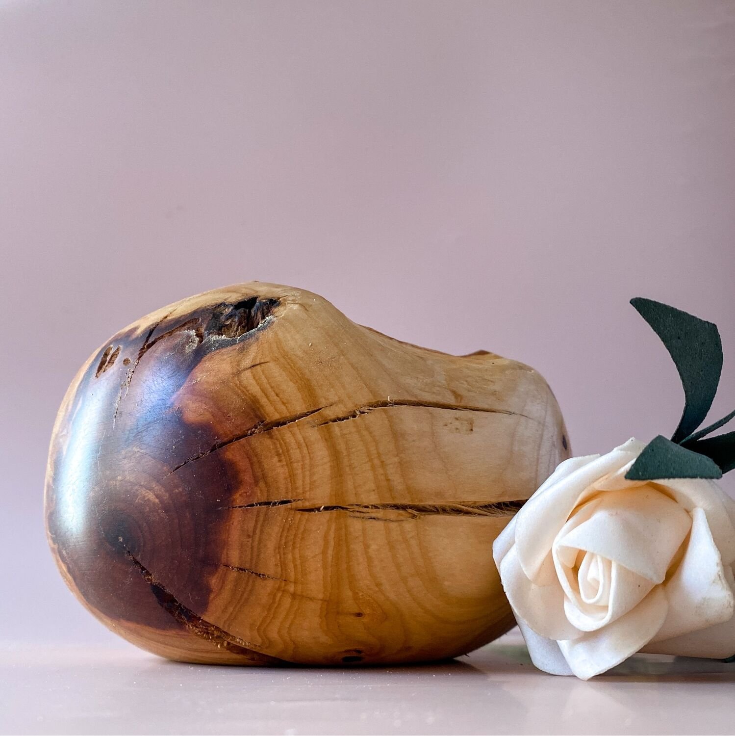 Interior vase for dried flowers