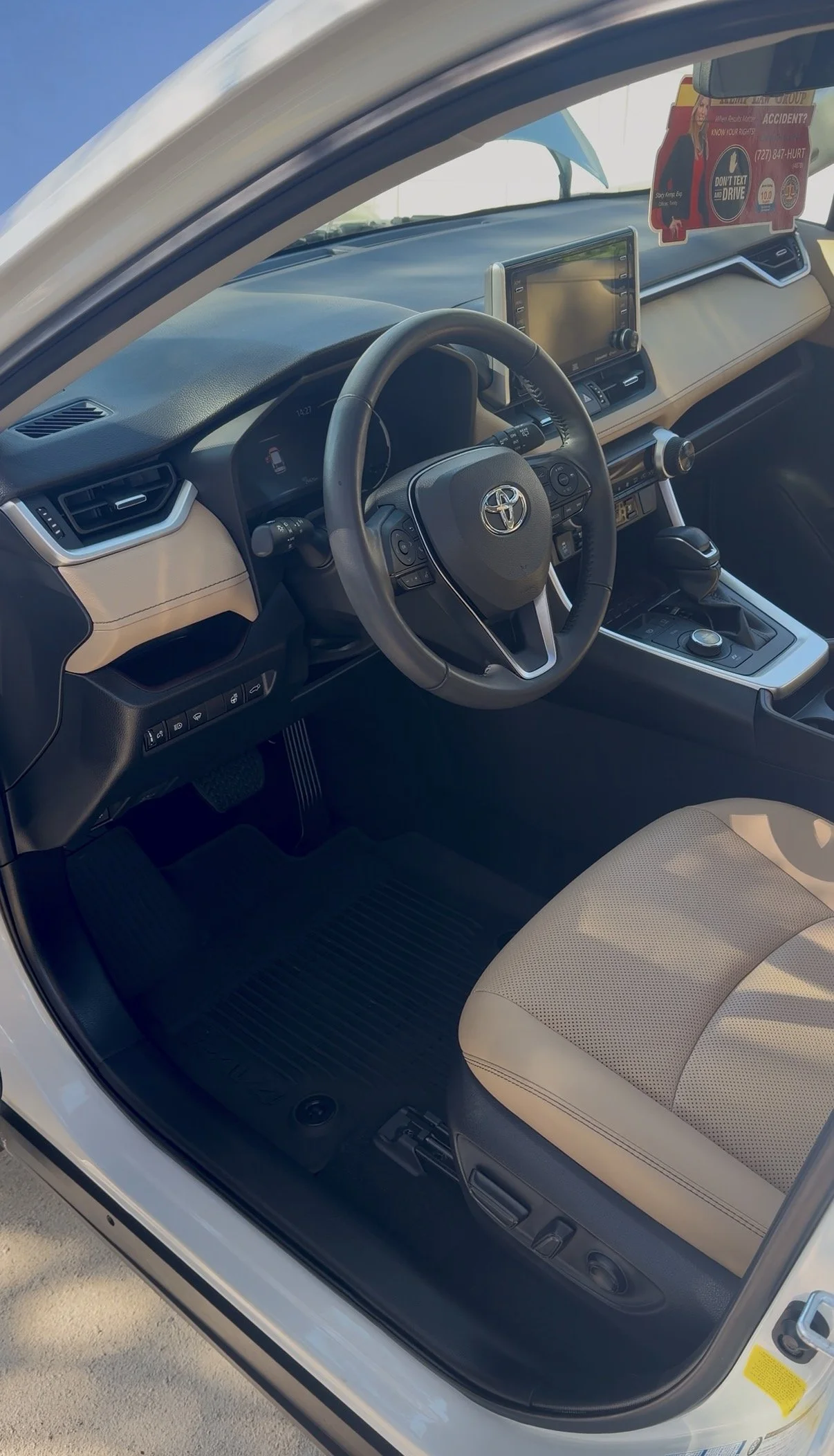 Clean and restored vehicle interior after mobile detailing