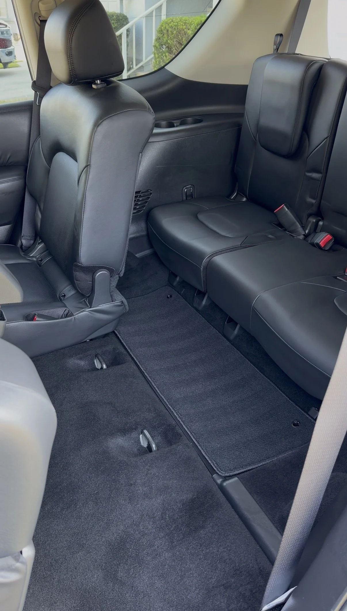 Clean and restored vehicle interior after mobile detailing