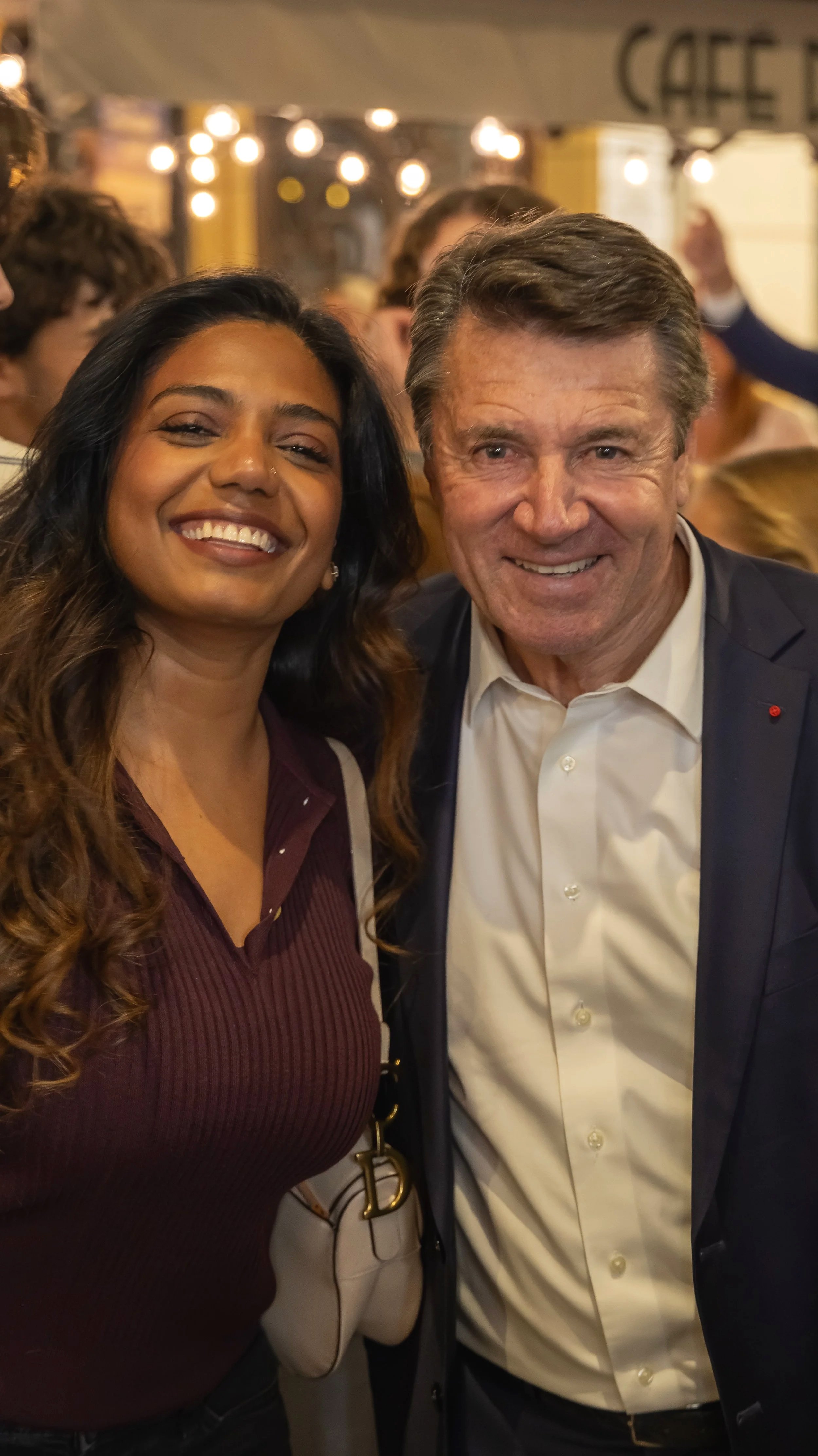 Christian Estrosi à La Guinguette Déroulède. Photographie événementielle et direction artistique par Maison Luma à Nice.