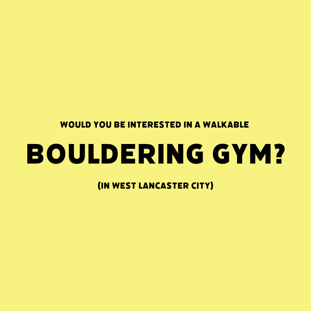 BOULDERING GYM?