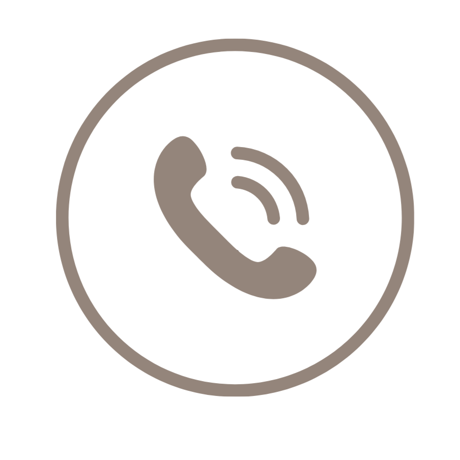 Icon of a telephone handset inside a circle, indicating a call or phone feature.