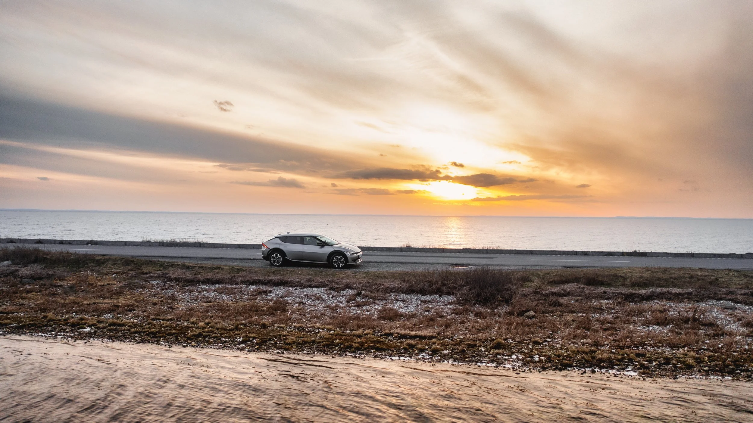 Dronebillede af KIA EV6