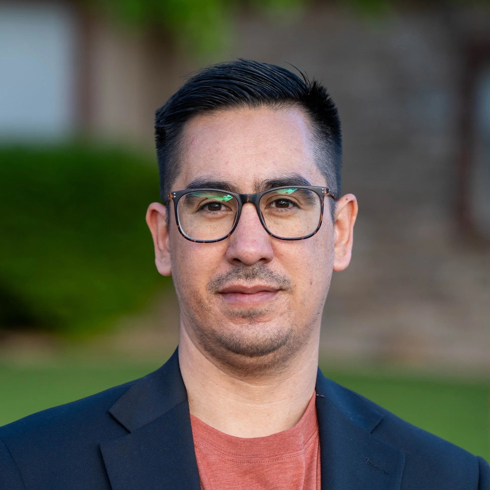 A happy family in a holiday setting, representing the family values of J. Arthur Mechanical