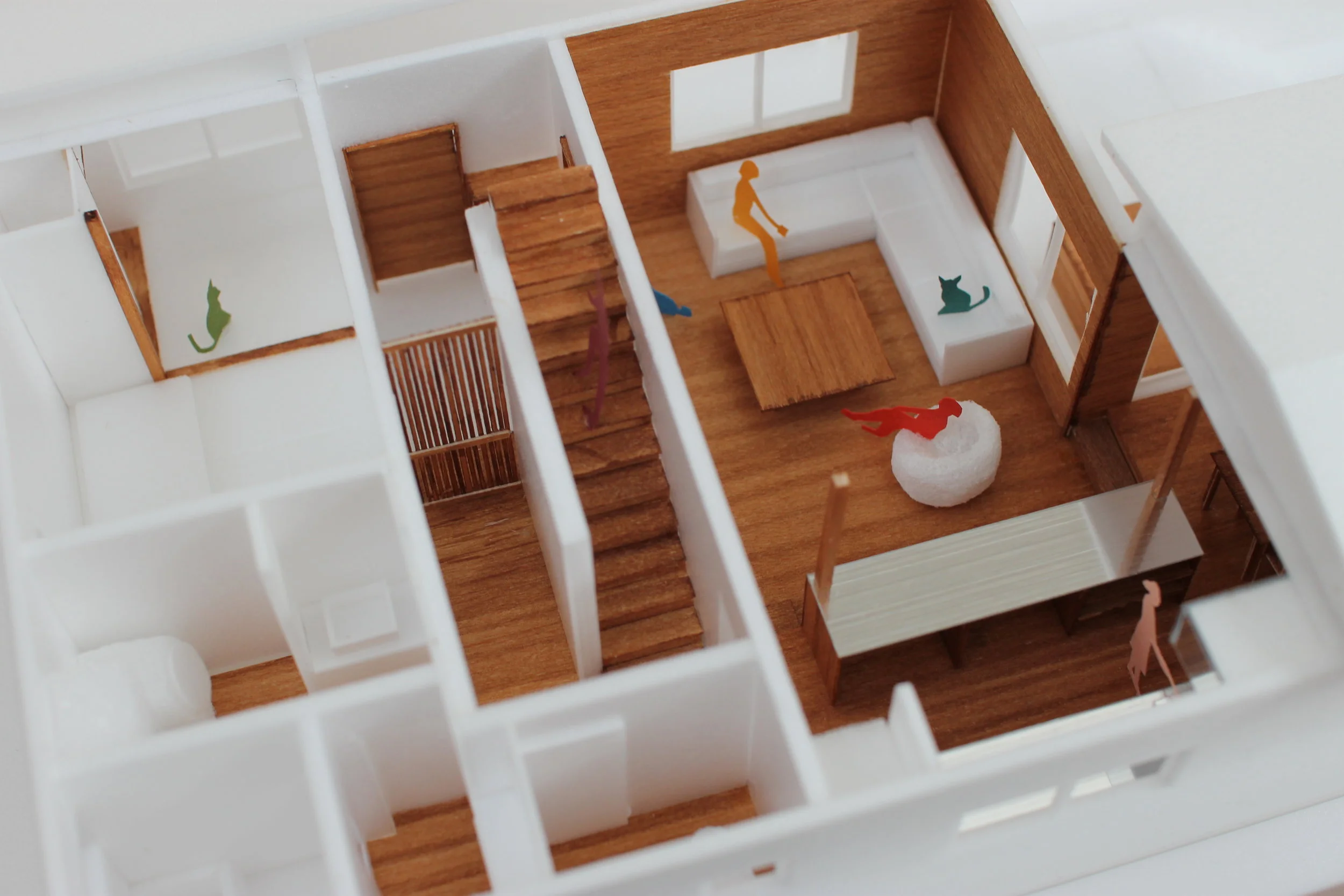 百合ヶ丘シェアハウス 2018年 Yurigaoka Sharehouse 耐震改修・改築工事 Renovation  空家となった戸建を改築して高齢者を含む多世代型のシェアハウスにするプロジェクト。LDKの仕切りを取り外し共有スペースを一つの大きな部屋としました。