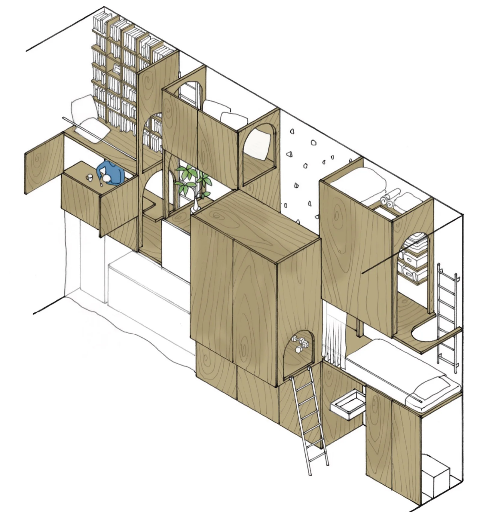 大きさの住宅コンペ 2017 5月 May International Architectural Idea Competition 日常生活家具の家