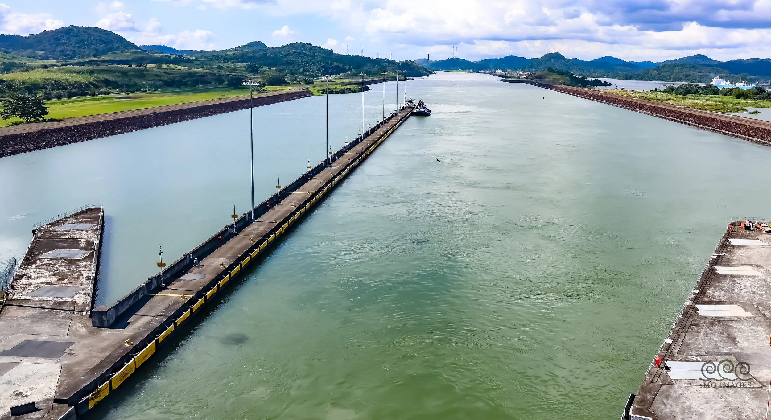 Panama Canal-Culebra Cut From  Miguel Flores Lock