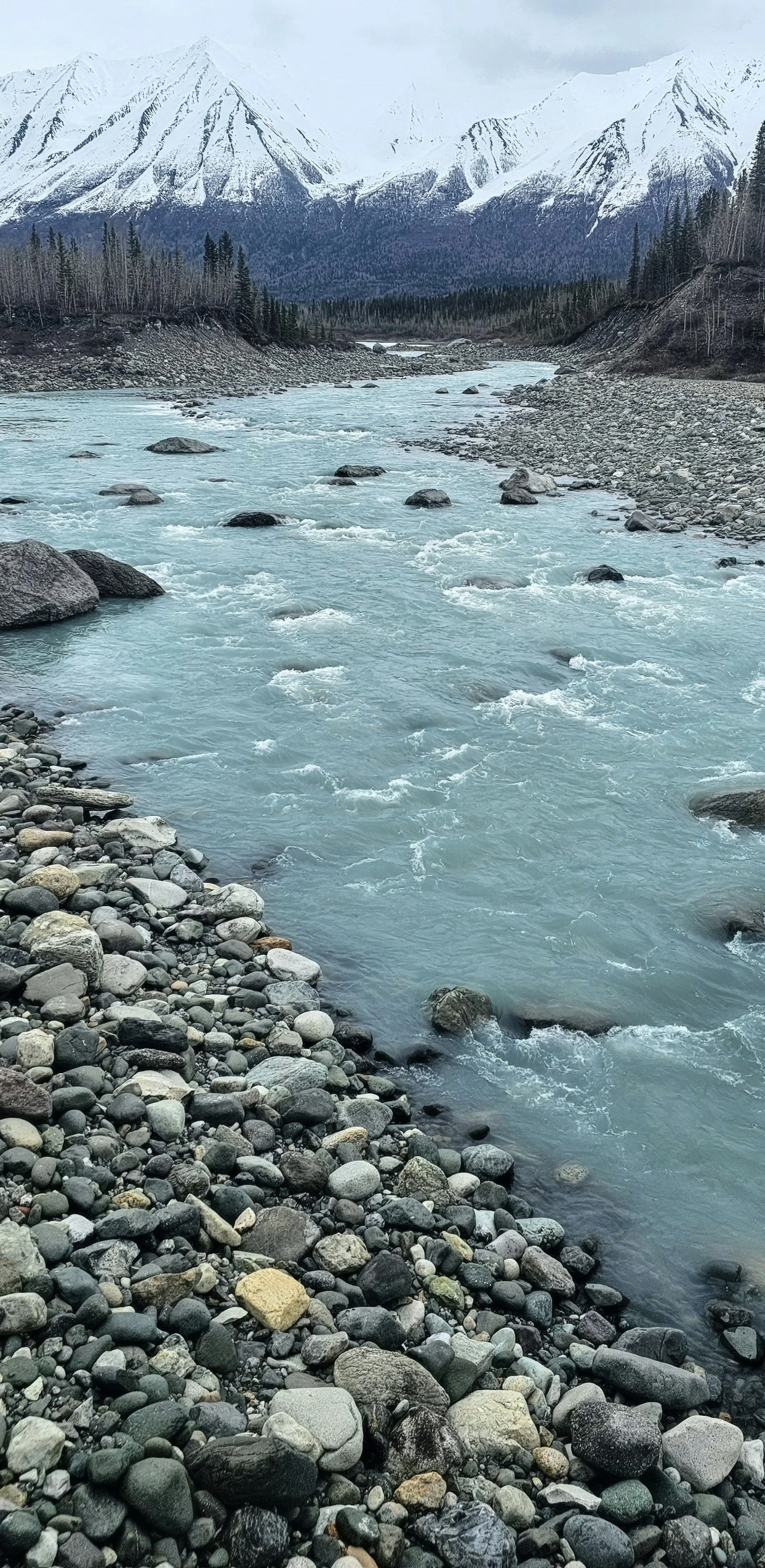 Kennecott River from Foot Bridge